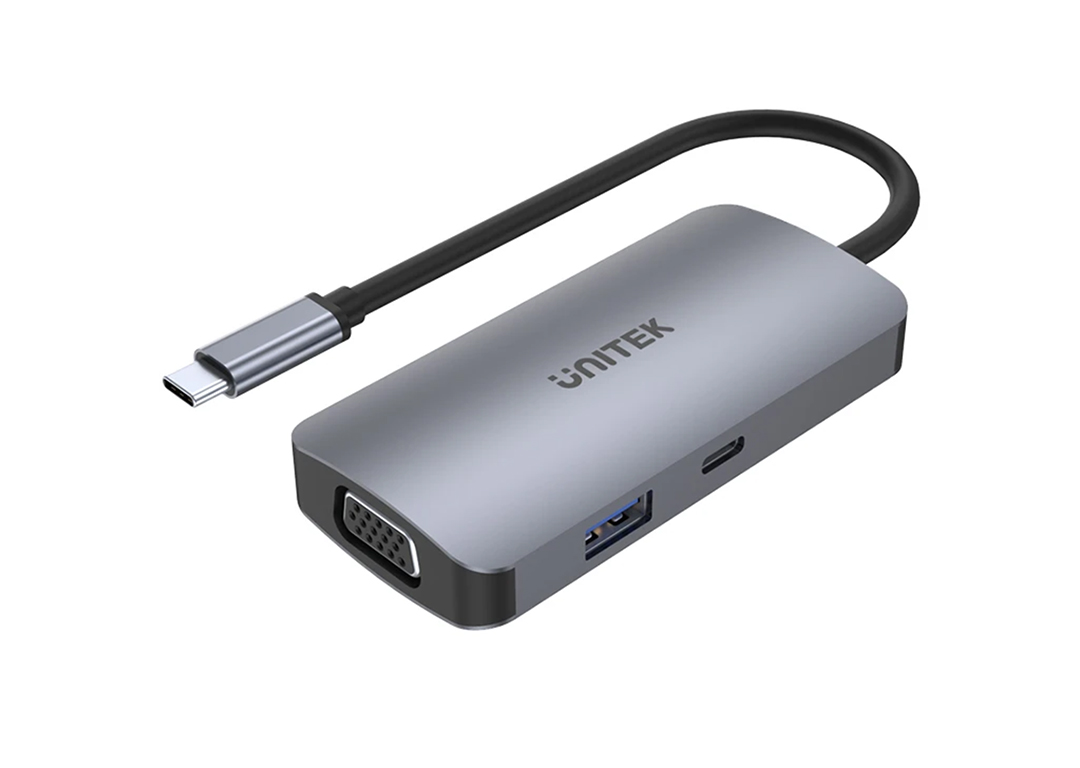 CÁP TYPE-C -> 3 USB 3.0 + 2 HDMI + VGA + PD 100W D1051A