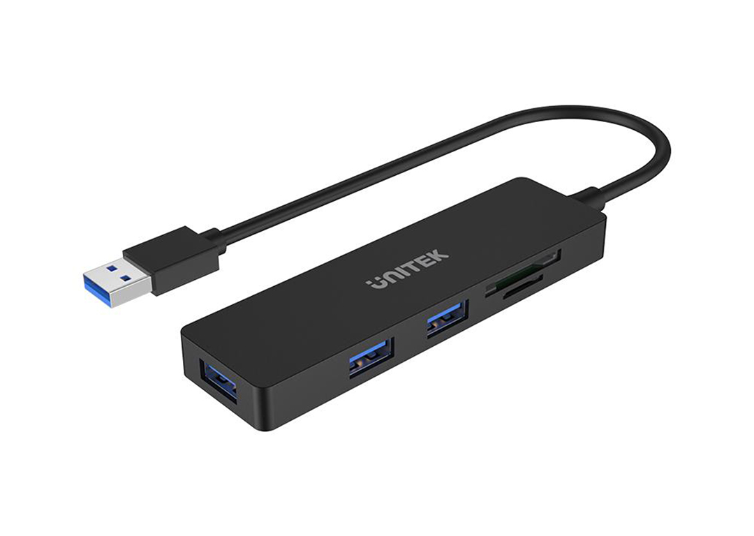 Hub 3-1 USB 3.0 + TF/SD UNITEK H1108A