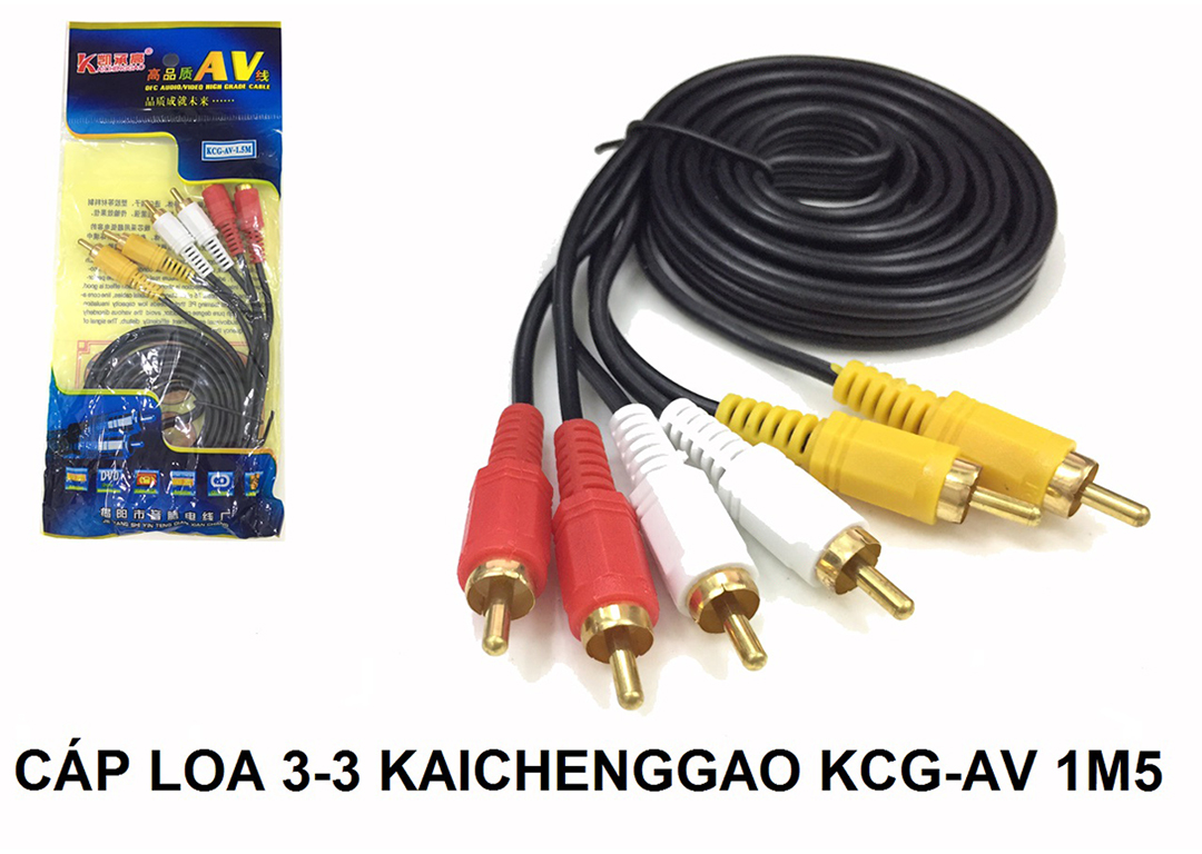 CÁP LOA AV 3->3 - 1.5M KAICHENGGAO (KCG-AV)