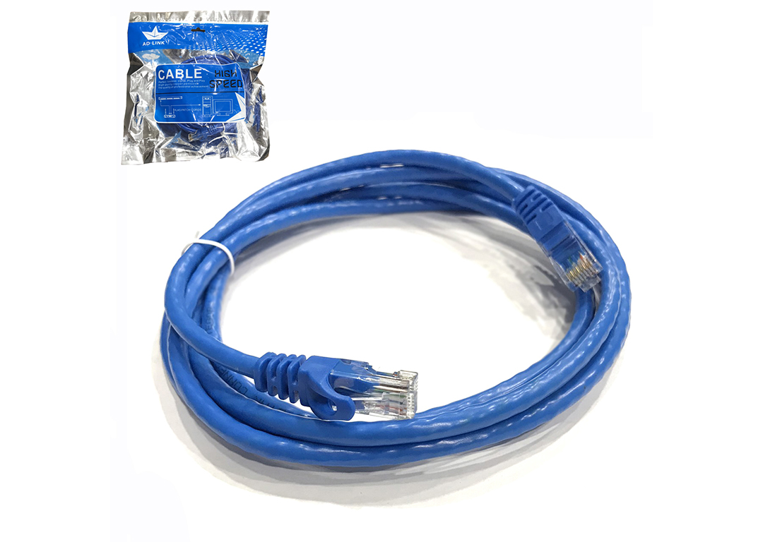 CÁP UTP CAT 6 AD-LINK 2M HIGH SPEED (AD-6002H) XANH