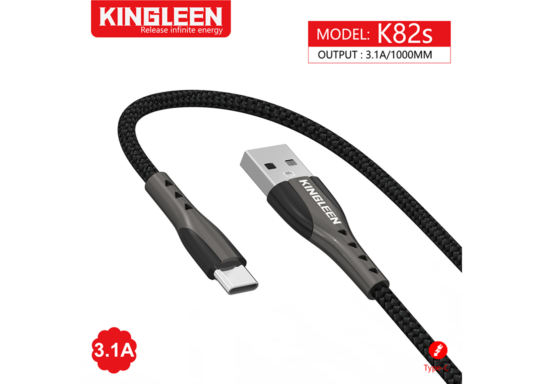 CÁP USB -> TYPE-C 3.1A 1M KINGLEEN K82S