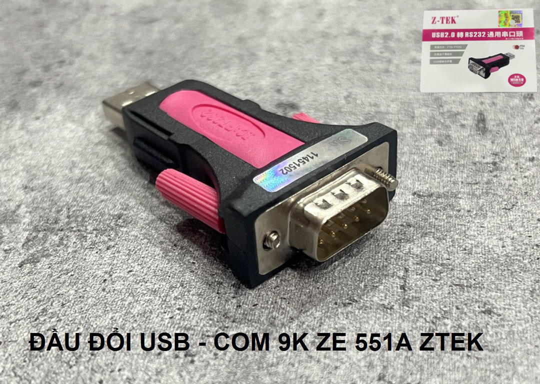 Đầu Đổi USB sang COM 9K ZTEK 551A