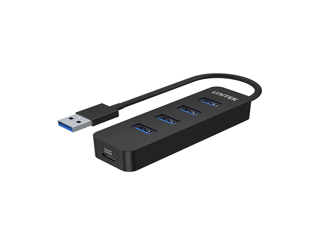 Hub chia USB3.2 4 cổng kèm nguồn Type-C UNITEK H1117A