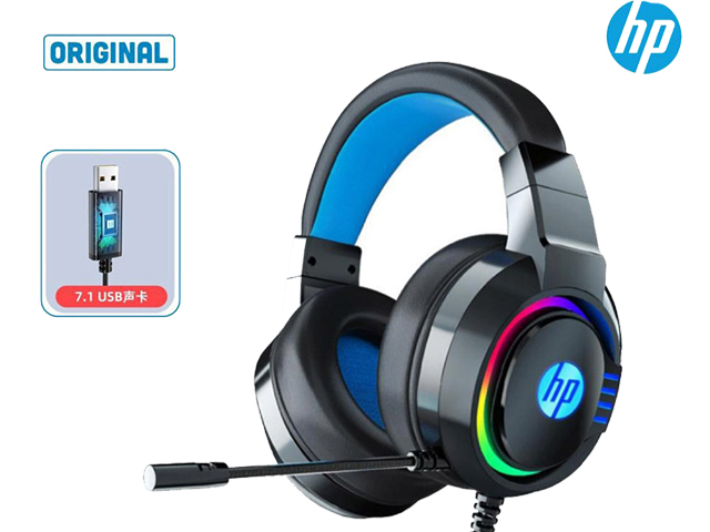 TAI NGHE GAMING RGB 3.5MM + USB  DHE-8003UM  LED HP