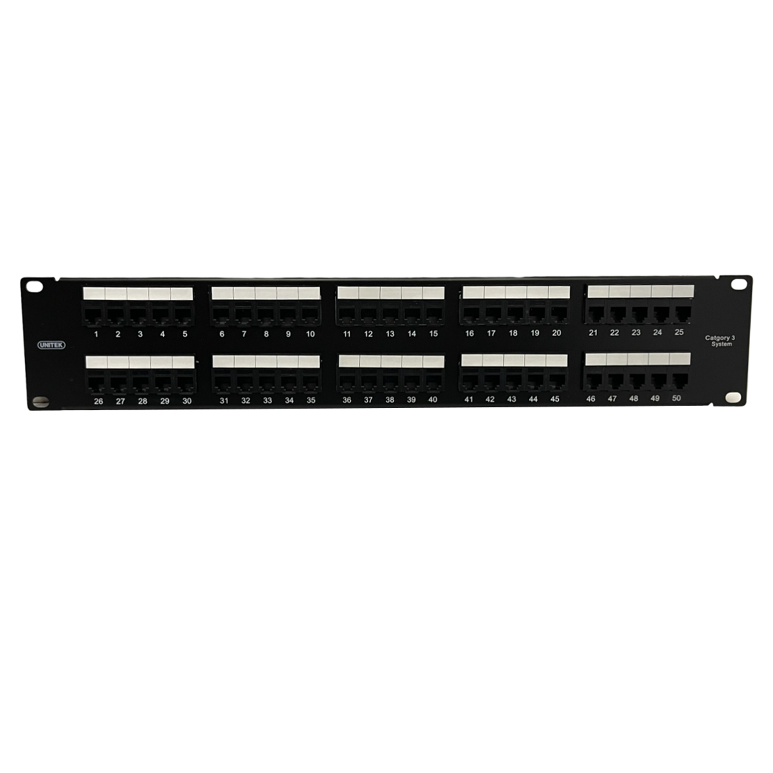 Patch panel 50P RJ11 UNITEK T020ABK