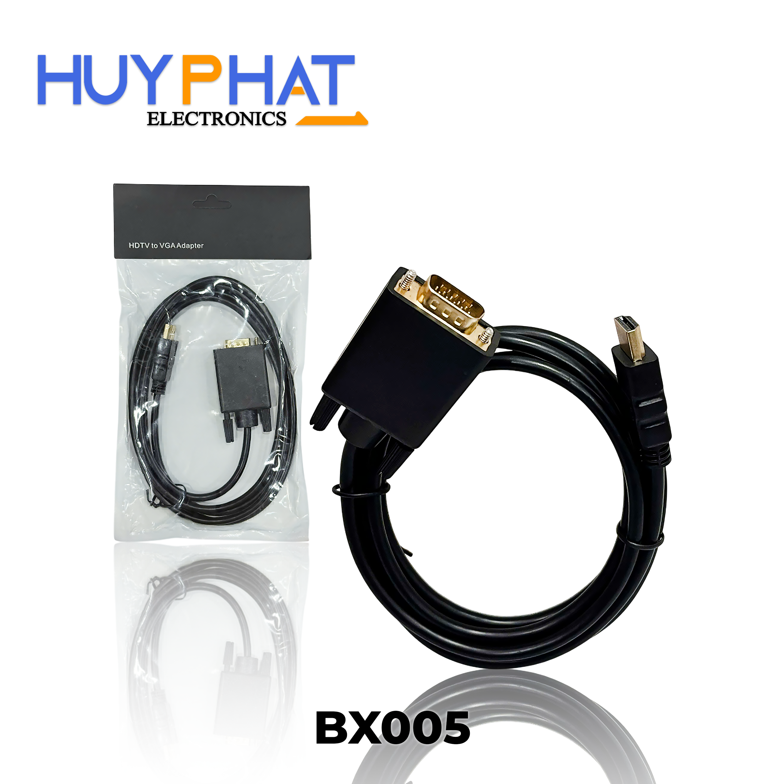 Cáp HDMI->VGA dài 1.8m Black BX005