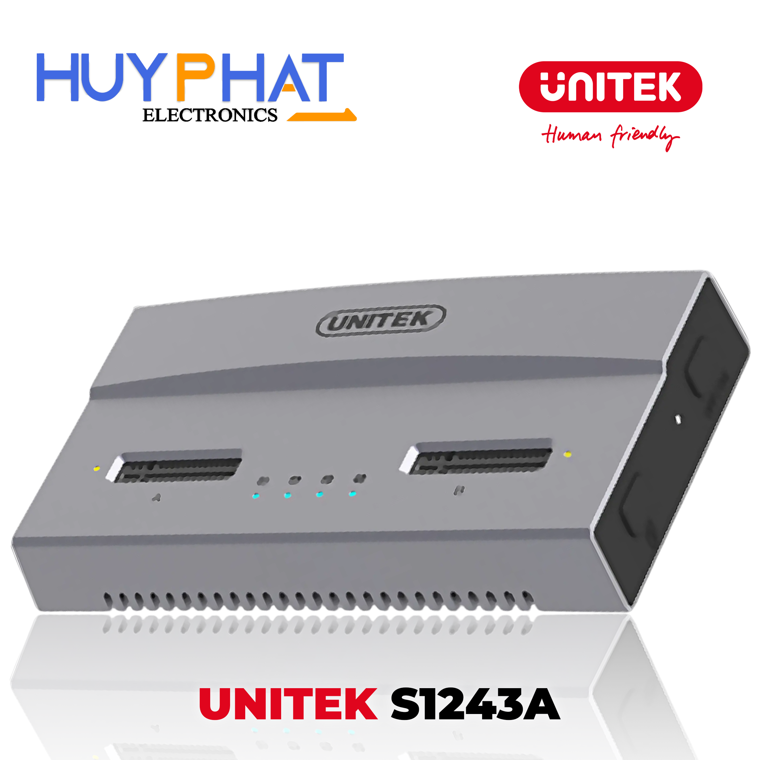 Box sao chép Ổ cứng 2 Bay UNITEK S1243A