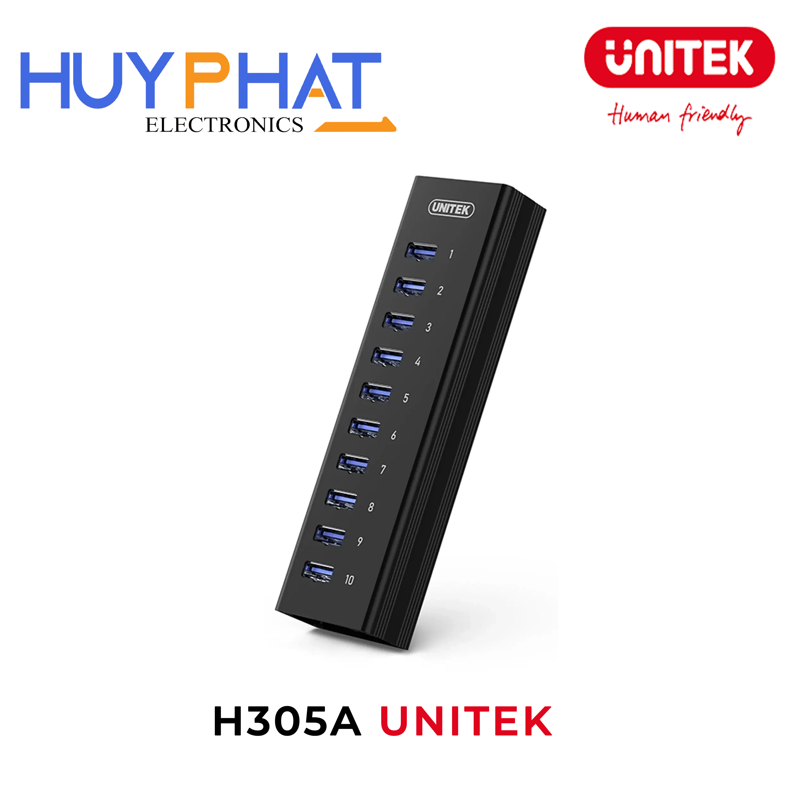 Hub chia 10 cổng USB3.0 UNITEK H305A
