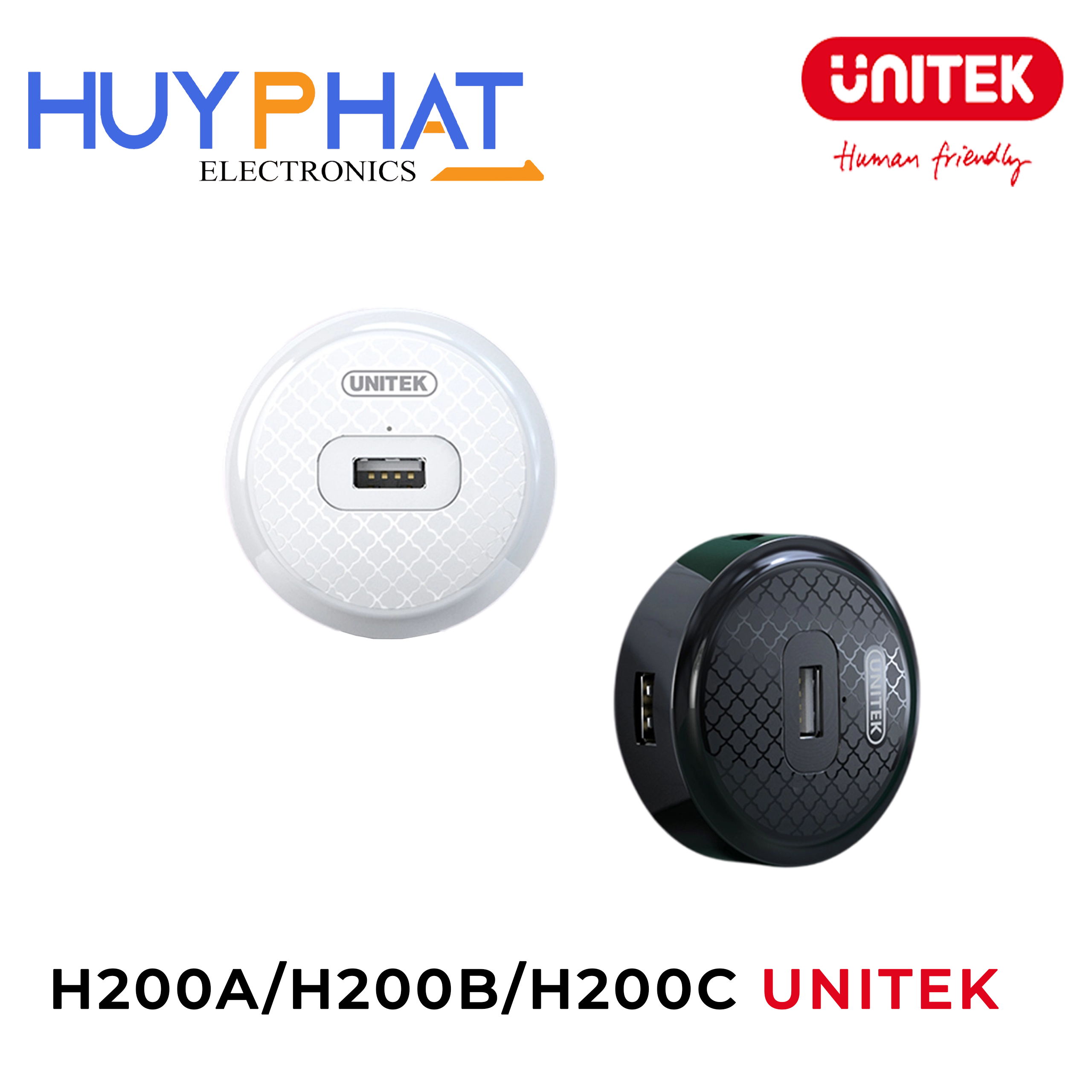 Hub chia 4 cổng USB 2.0 UNITEK H200A/H200B/H200C