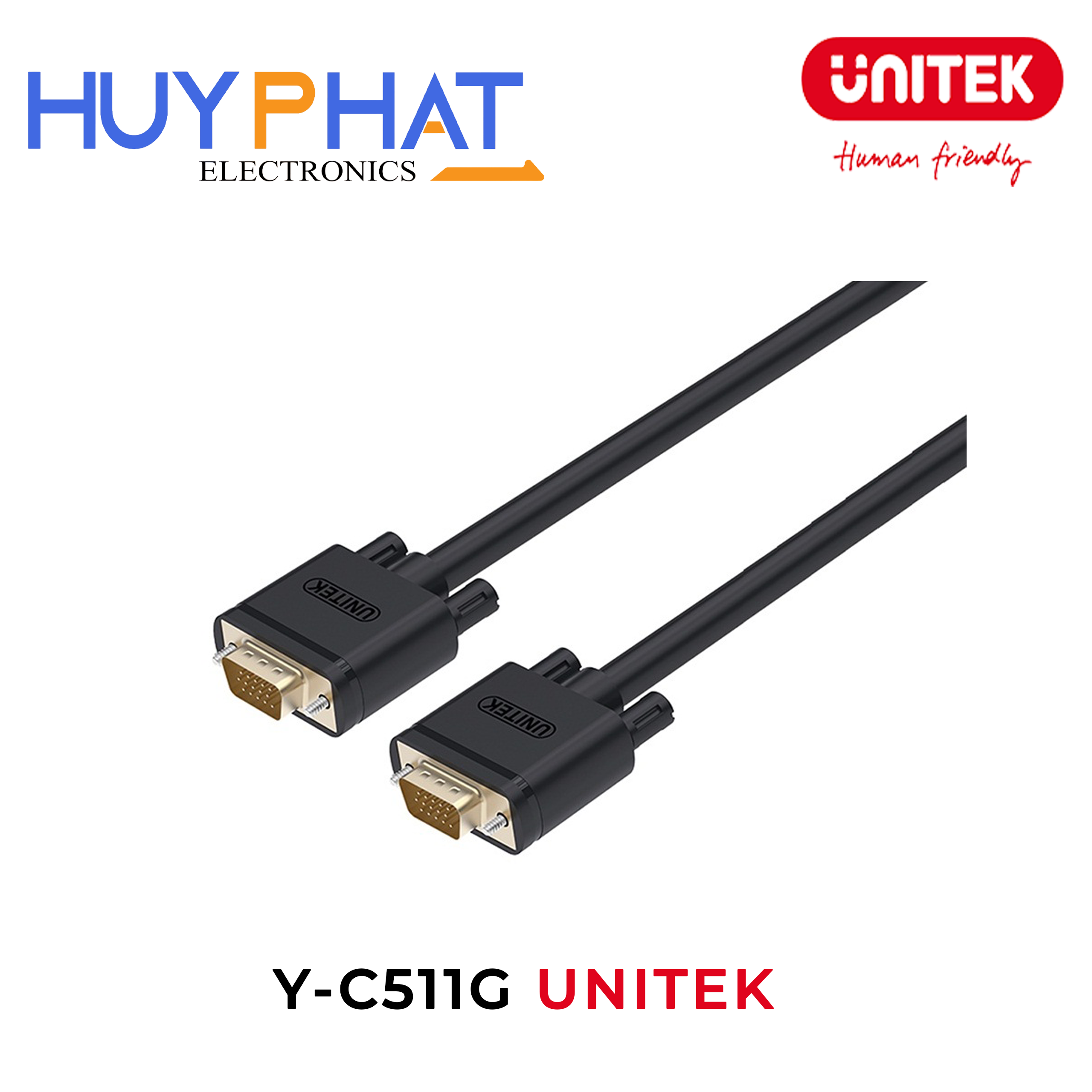 Cáp VGA 1080p@60Hz dài đến 30M UNITEK Y-C503A
