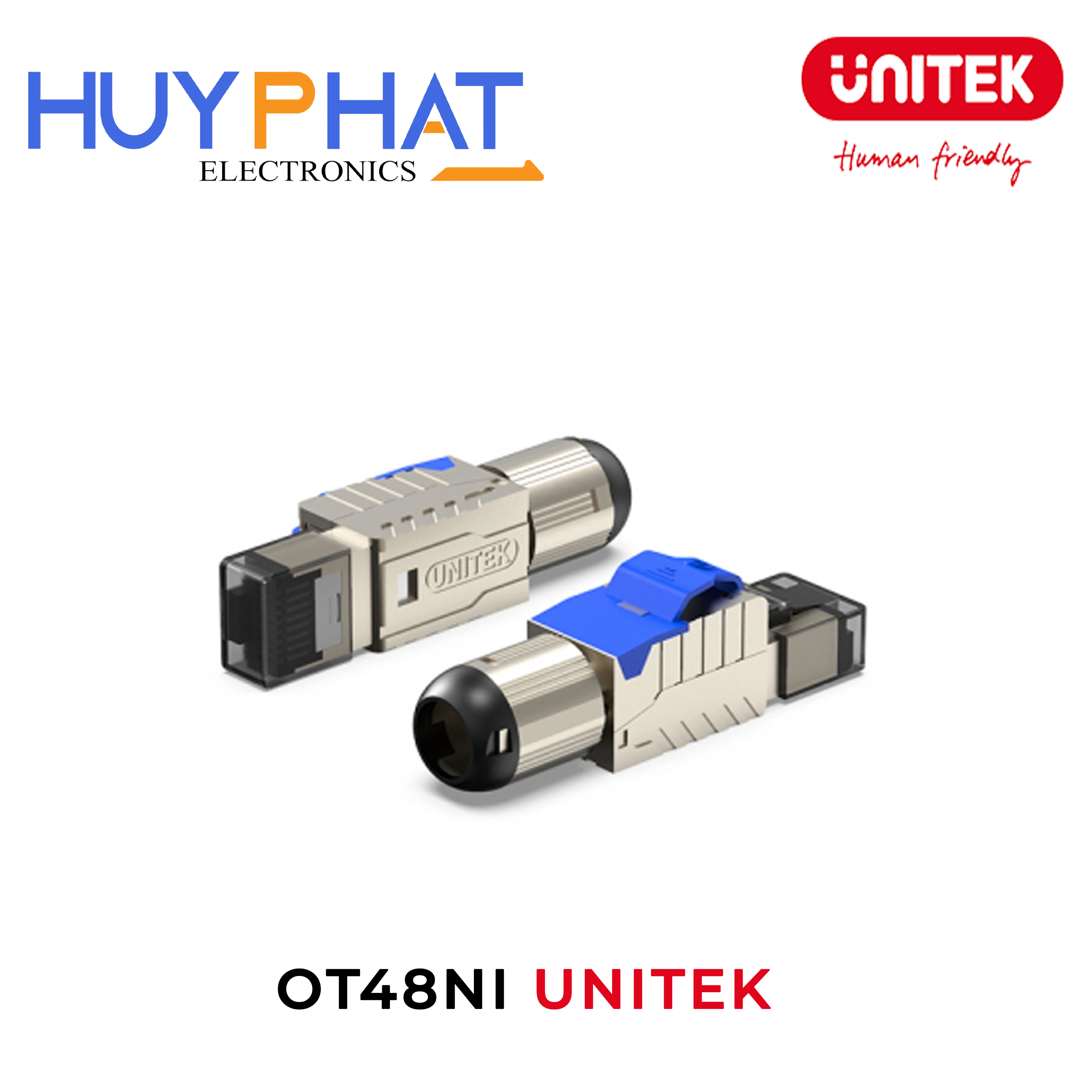 Đầu mạng Cat7/Cat8 có lớp bảo vệ UNITEK OT48NI/OT49NI