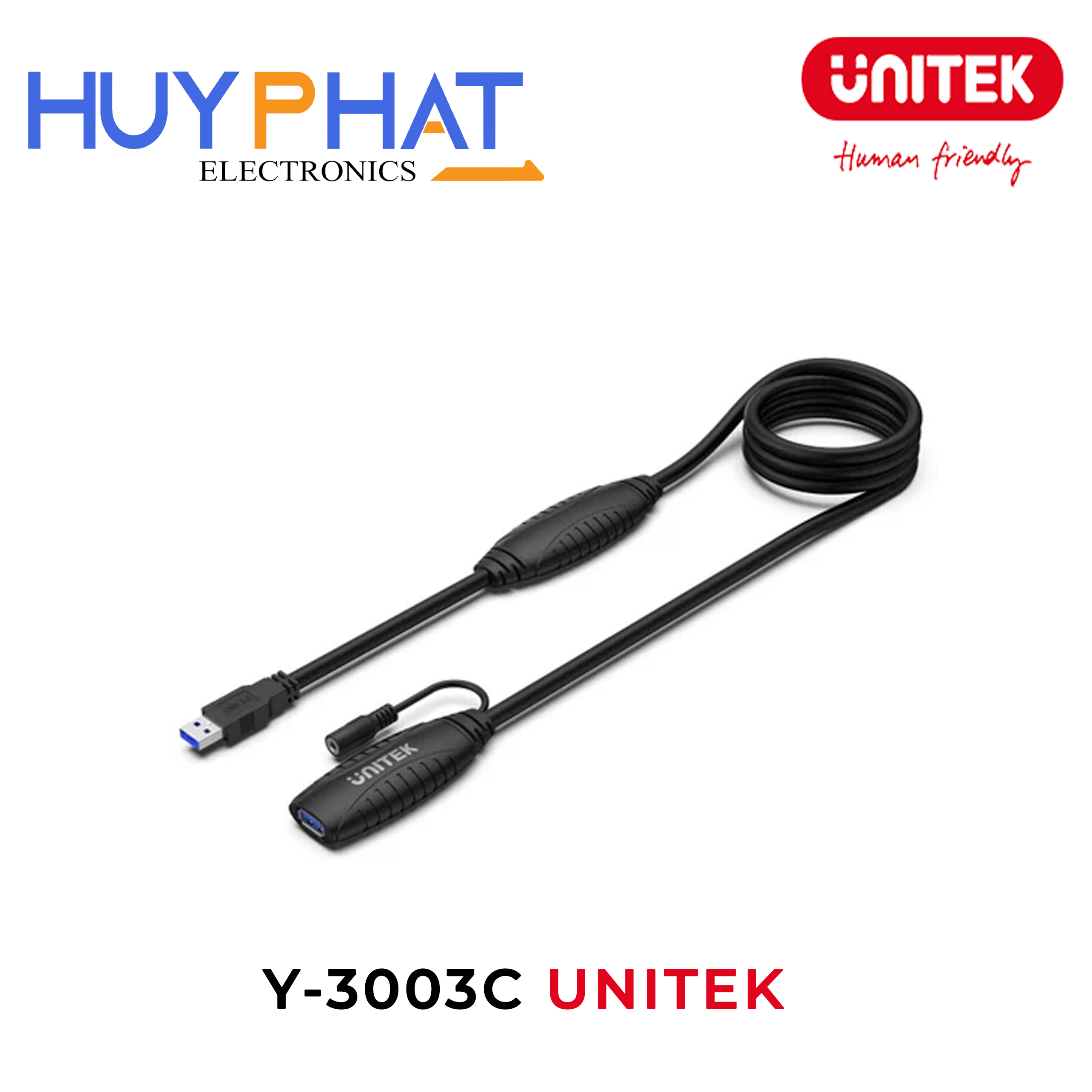Cáp nối dài USB 5Gbps UNITEK Y-3003C