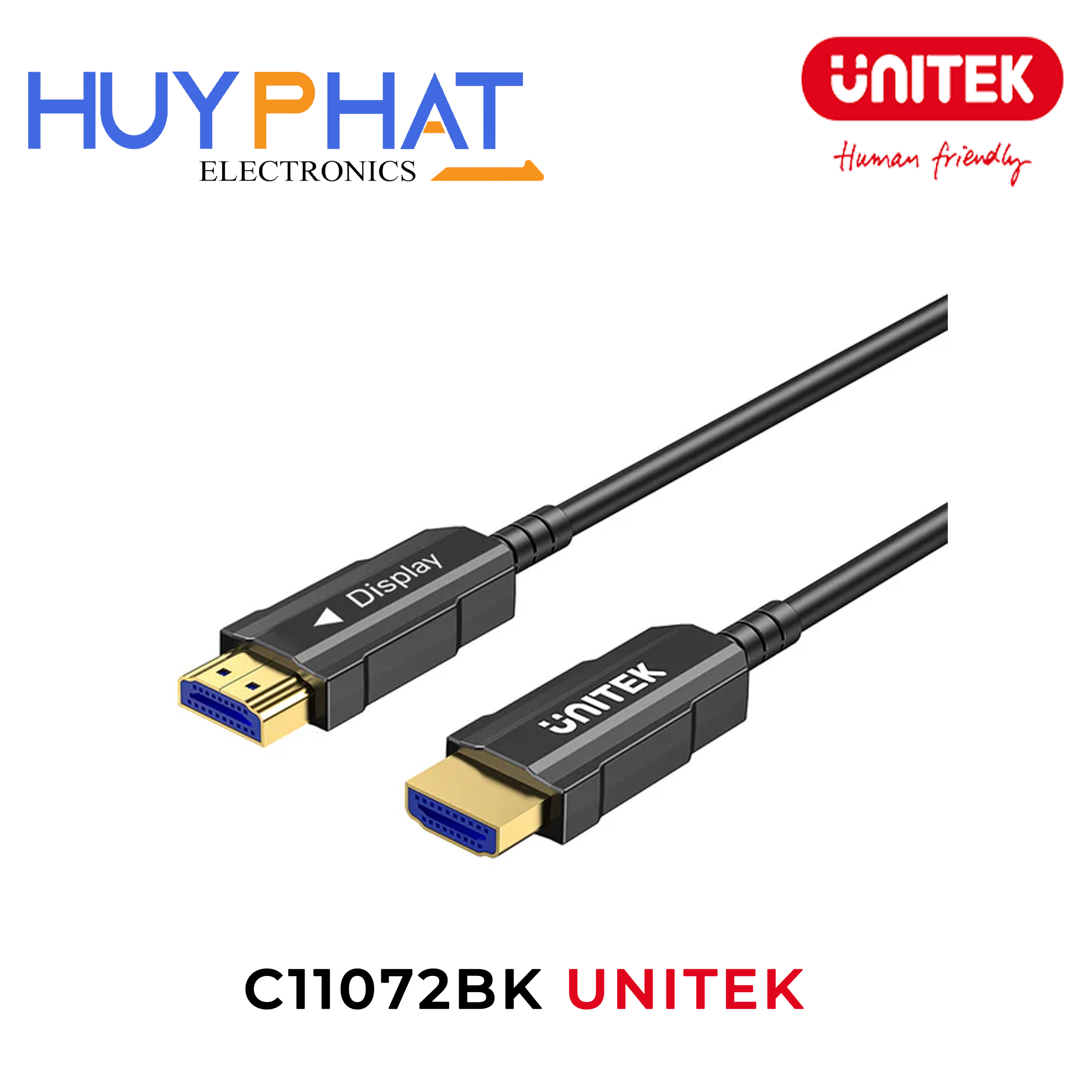 Cáp quang HDMI 4K@60Hz dài đến 50m UNITEK C11072BK