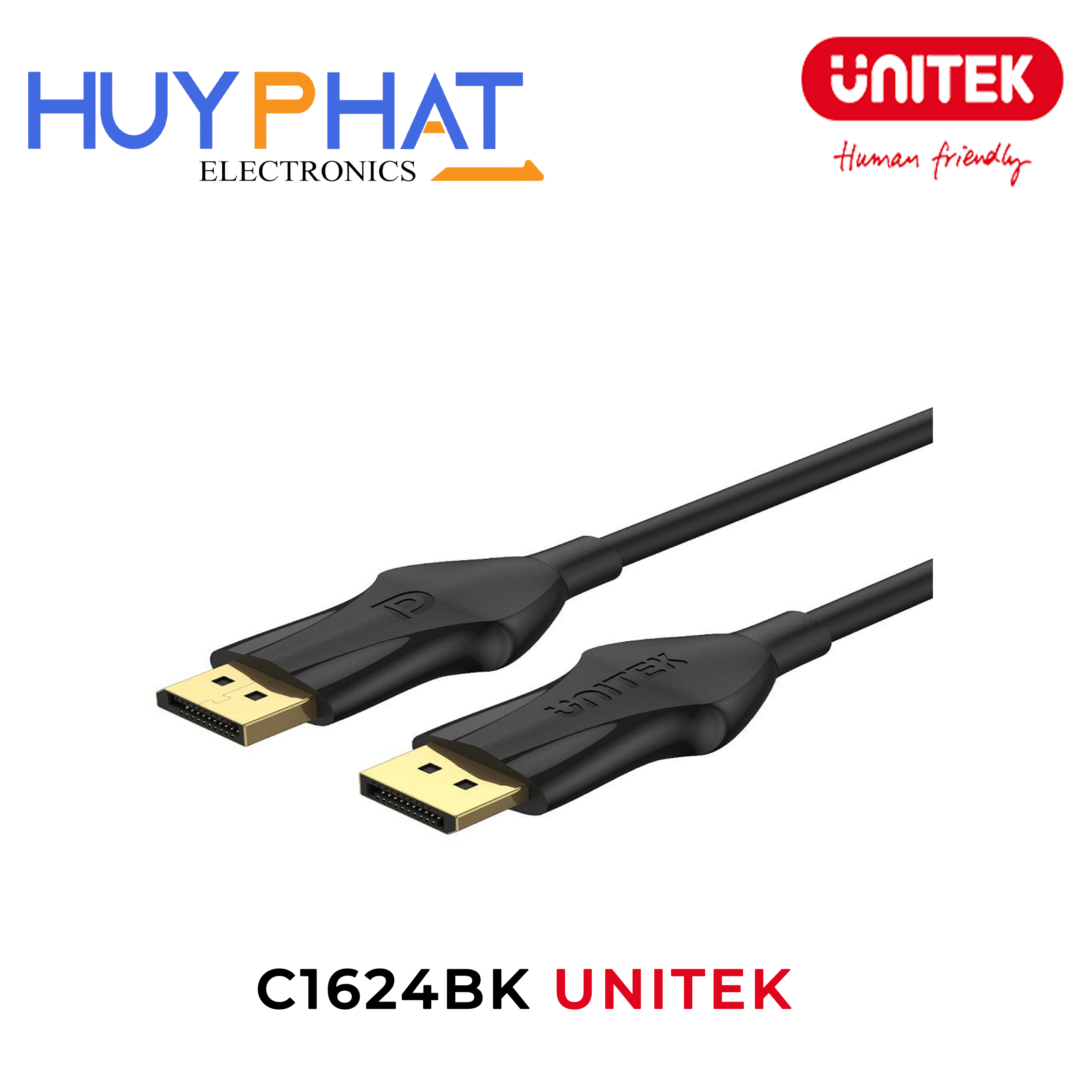 Cáp Displayport 1.4 dài đến 5m 8K@60Hz UNITEK C1624BK
