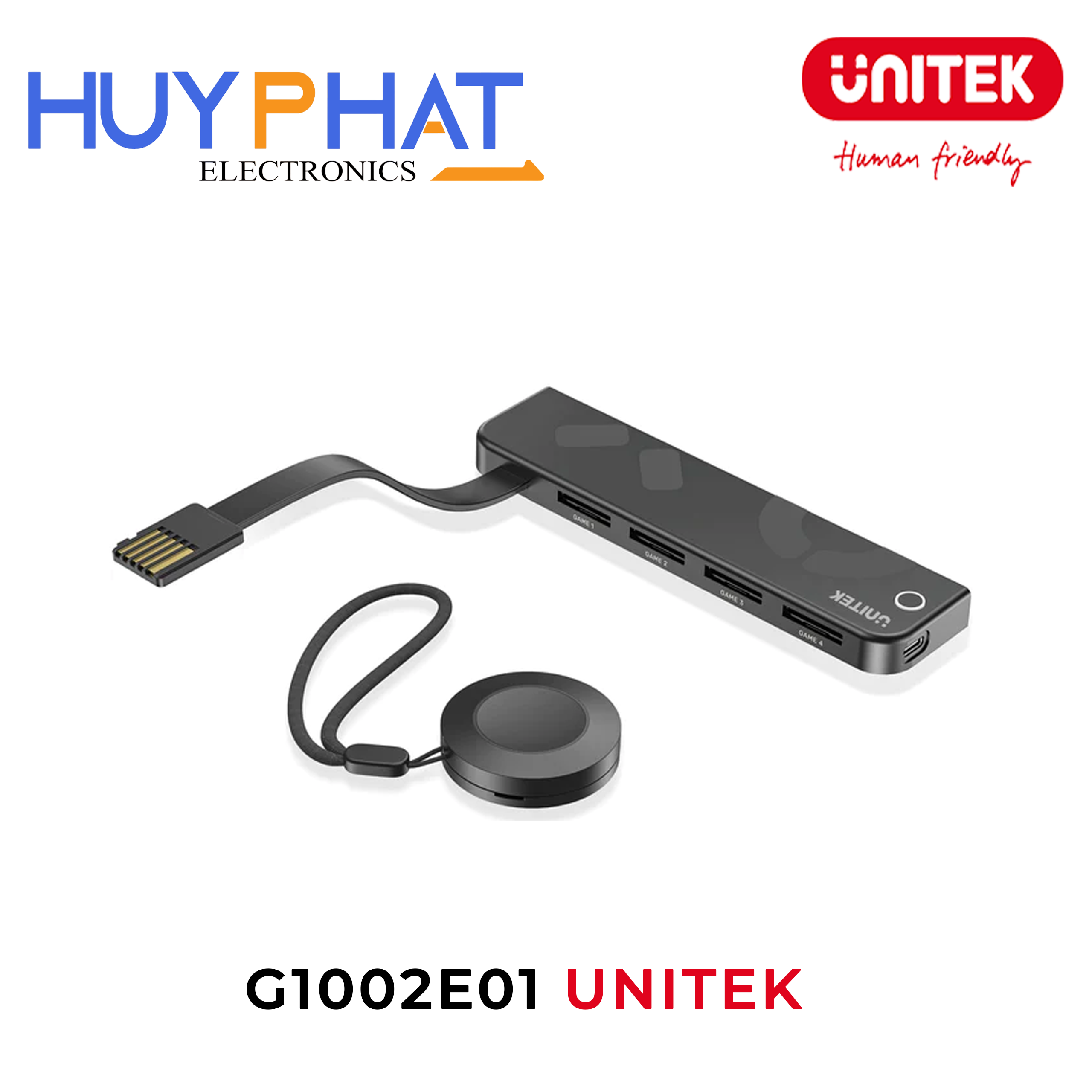 Đầu đọc thẻ trò chơi 4 trong 1 có điều khiển từ xa UNITEK G1002E01