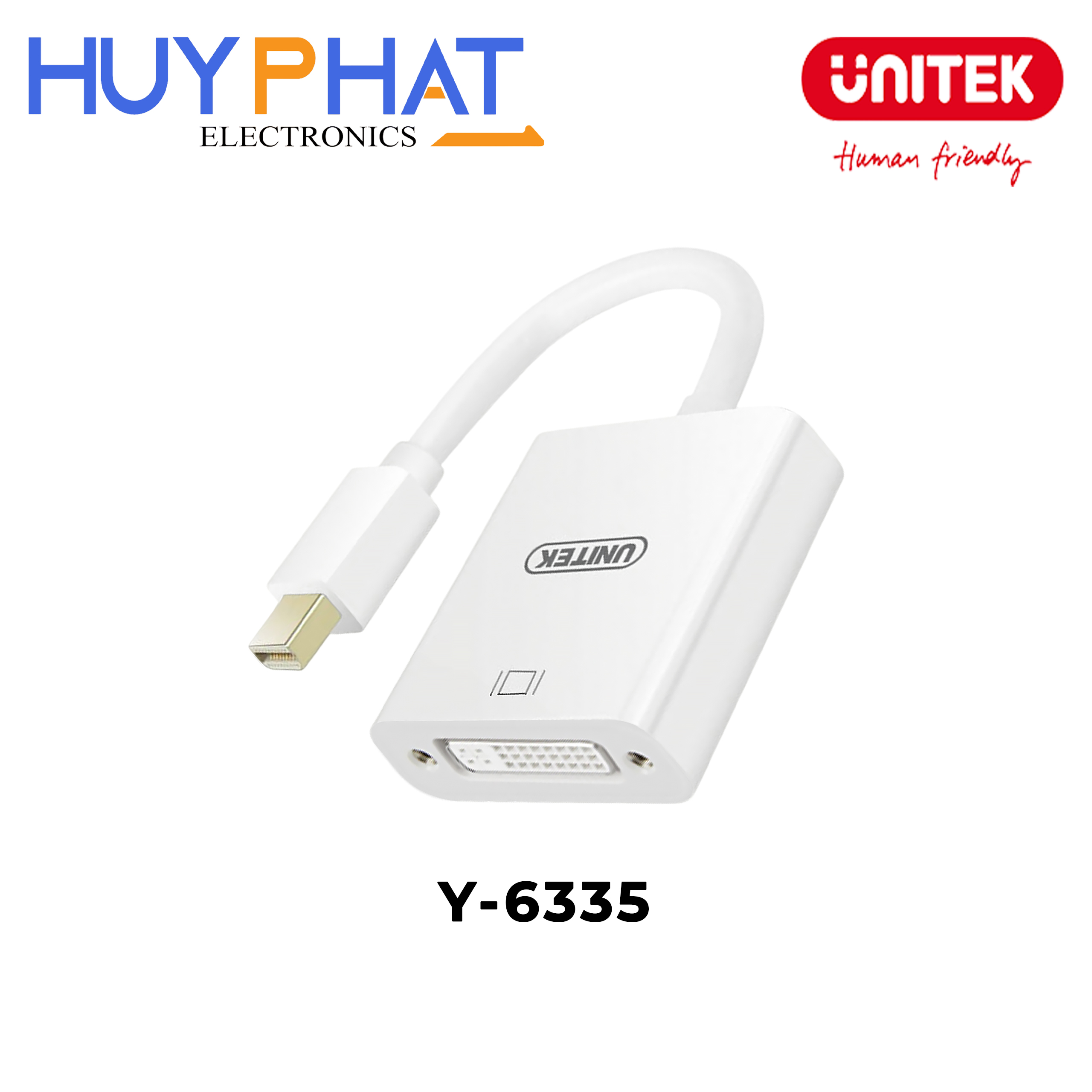 Cáp chuyển đổi Mini Displayport -> DVI 1080p@60Hz UNITEK Y-6335