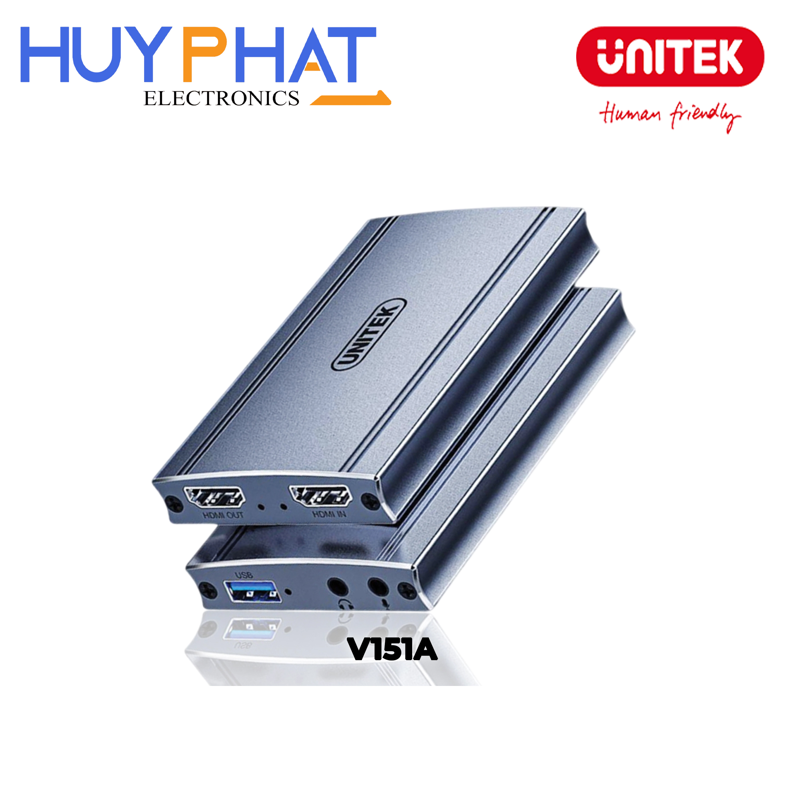 Bộ chuyển đổi HDMI Capture -> HDMI 4K@60Hz + USB + Audio UNITEK V151A
