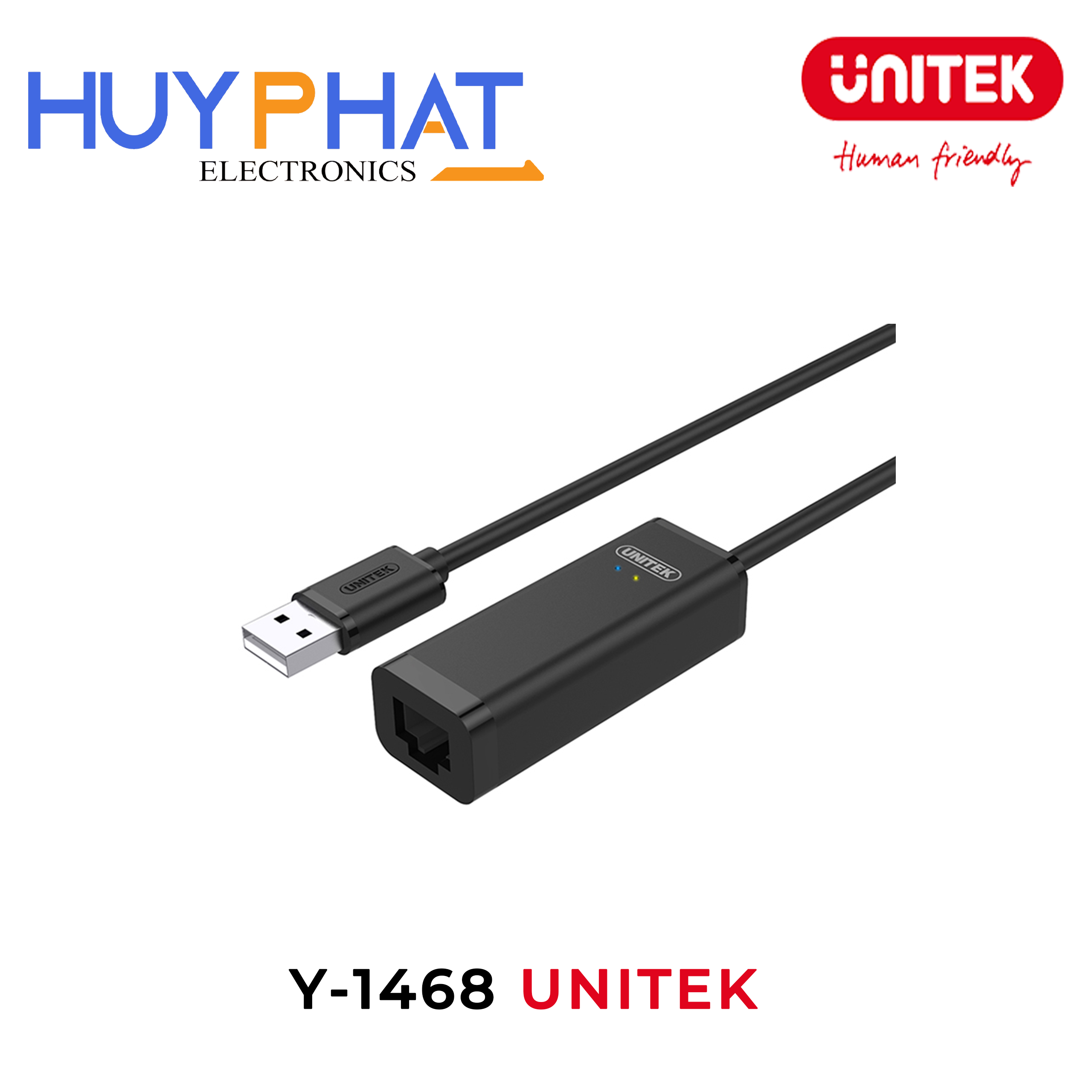 Cáp chuyển đổi USB2.0 -> LAN UNITEK Y-1468