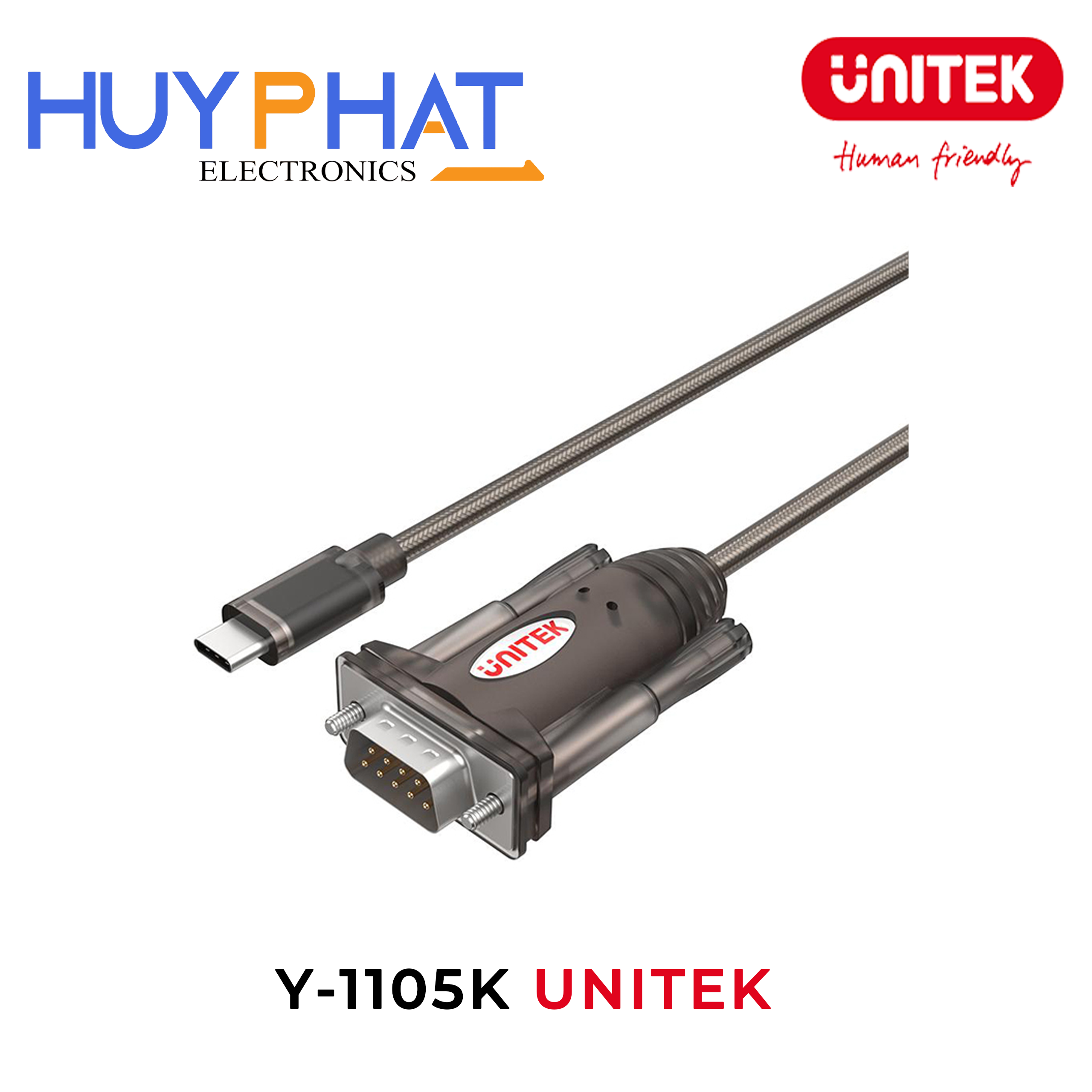 Cáp Type-C -> RS232 nối tiếp UNITEK Y-1105K