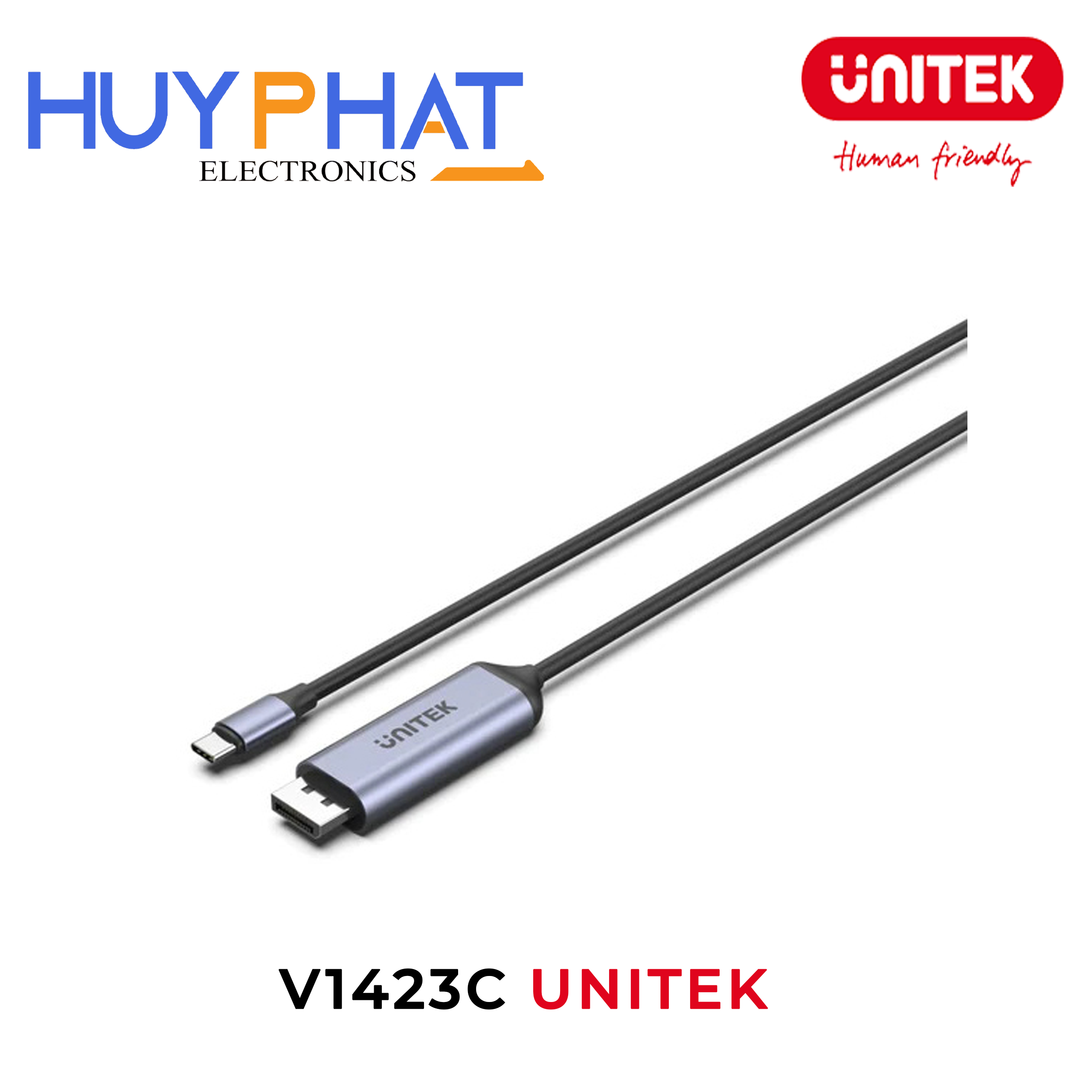Cáp Type-C -> DisplayPort1.4 lên đến 8K@60Hz UNITEK V1423C