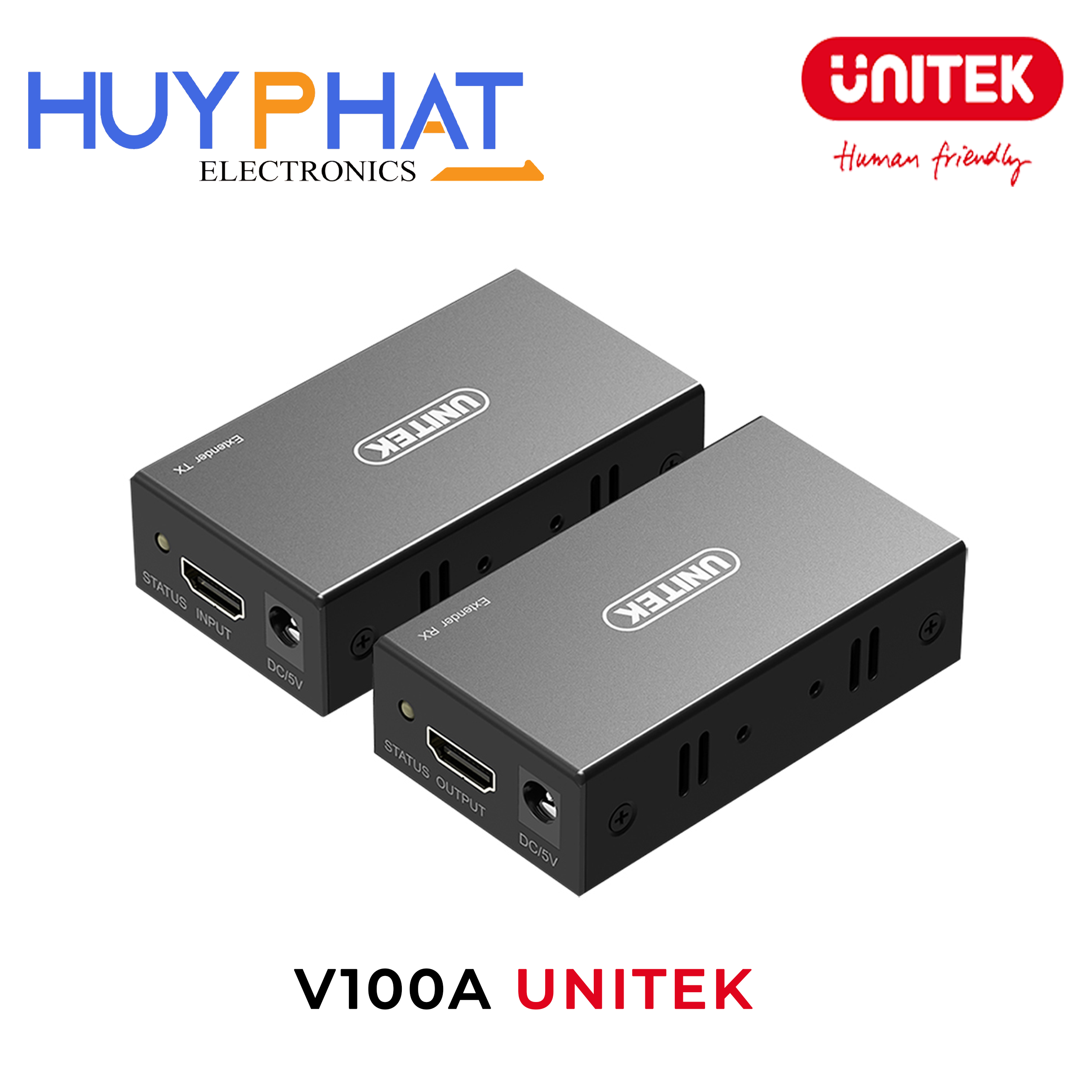 Bộ mở rộng HDMI qua LAN 4K@30Hz UNITEK V100A