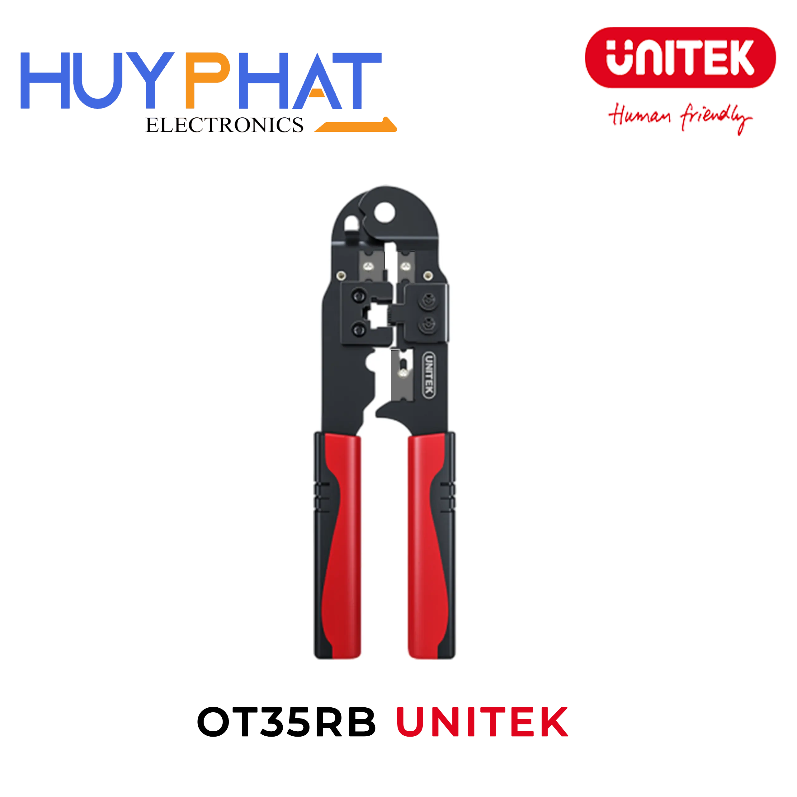 Kìm bấm cáp mạng UNITEK OT35RB