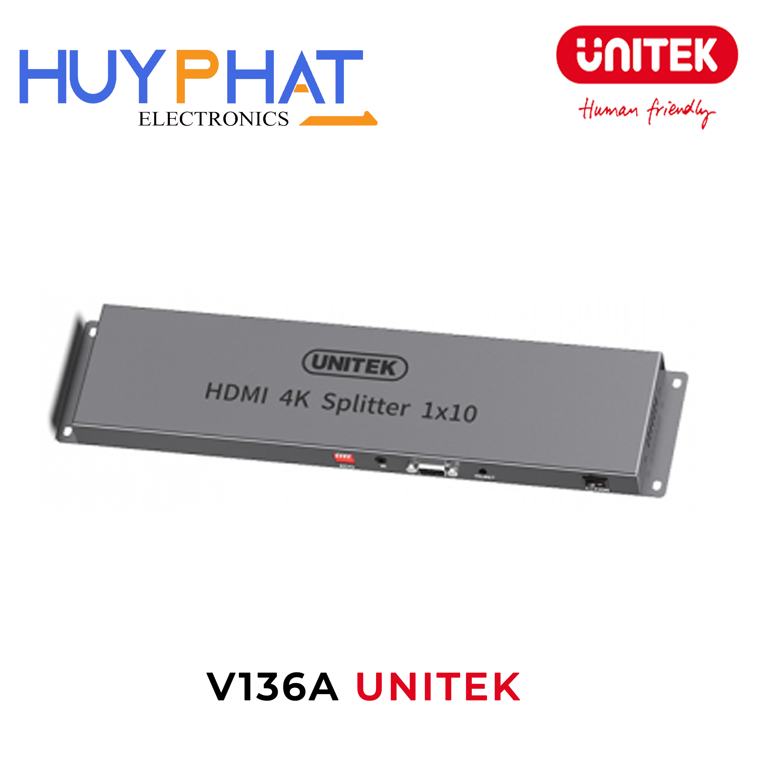 Hub chia 10 cổng HDMI 4K@30Hz UNITEK V136A
