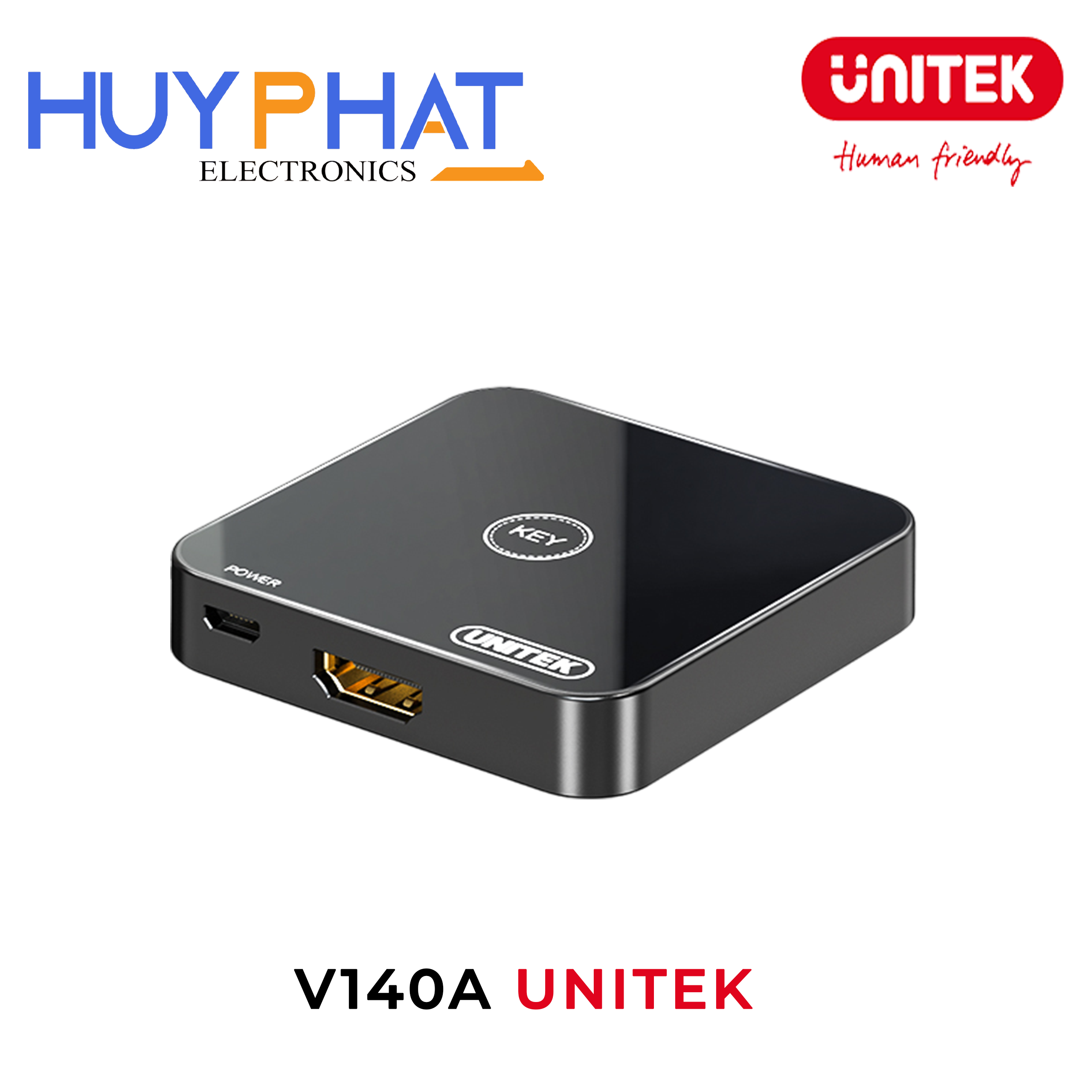 Bộ chuyển mạch 2 cổng 2 chiều KVM HDMI 4K@60Hz UNITEK V140A