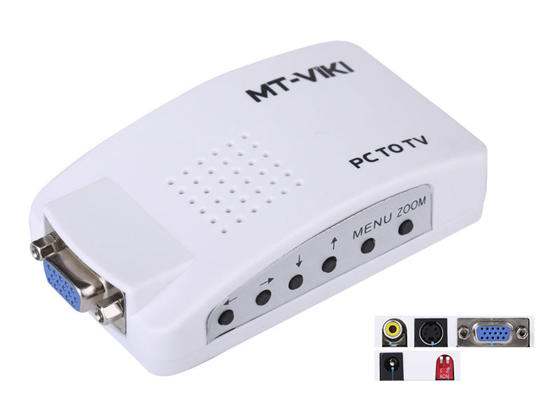 BỘ CHUYỂN VGA SANG SVIDEO VÀ AV MT-VIKI (MT-PT01)