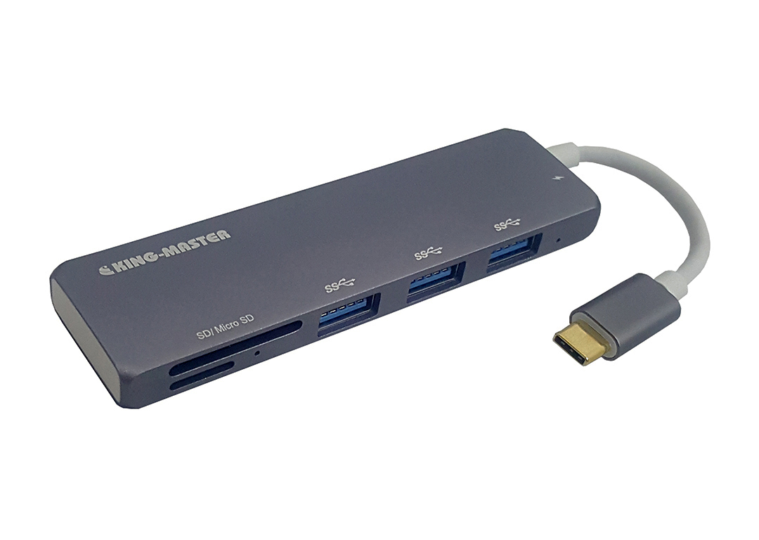 Multiport Hub Type-C sang 3 USB 3.0 + TF + SD KINGMASTER KY-V116G