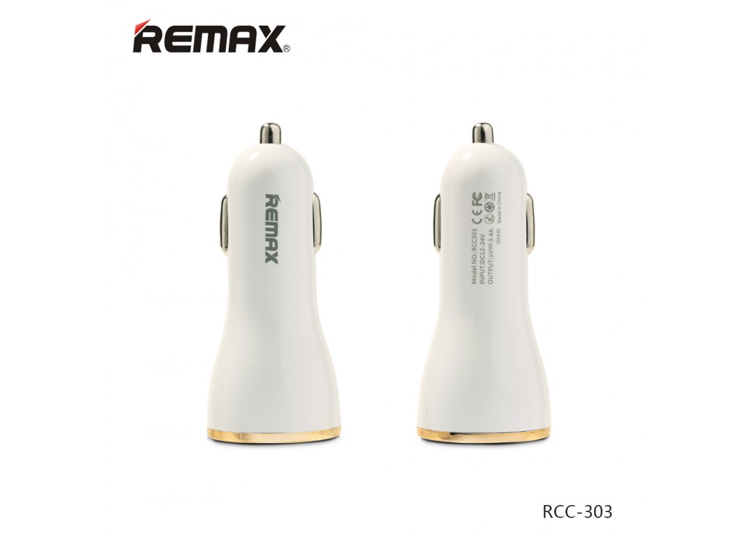 Sạc Xe Hơi 3 Cổng USB 3.4A Dolfin REMAX RCC-303