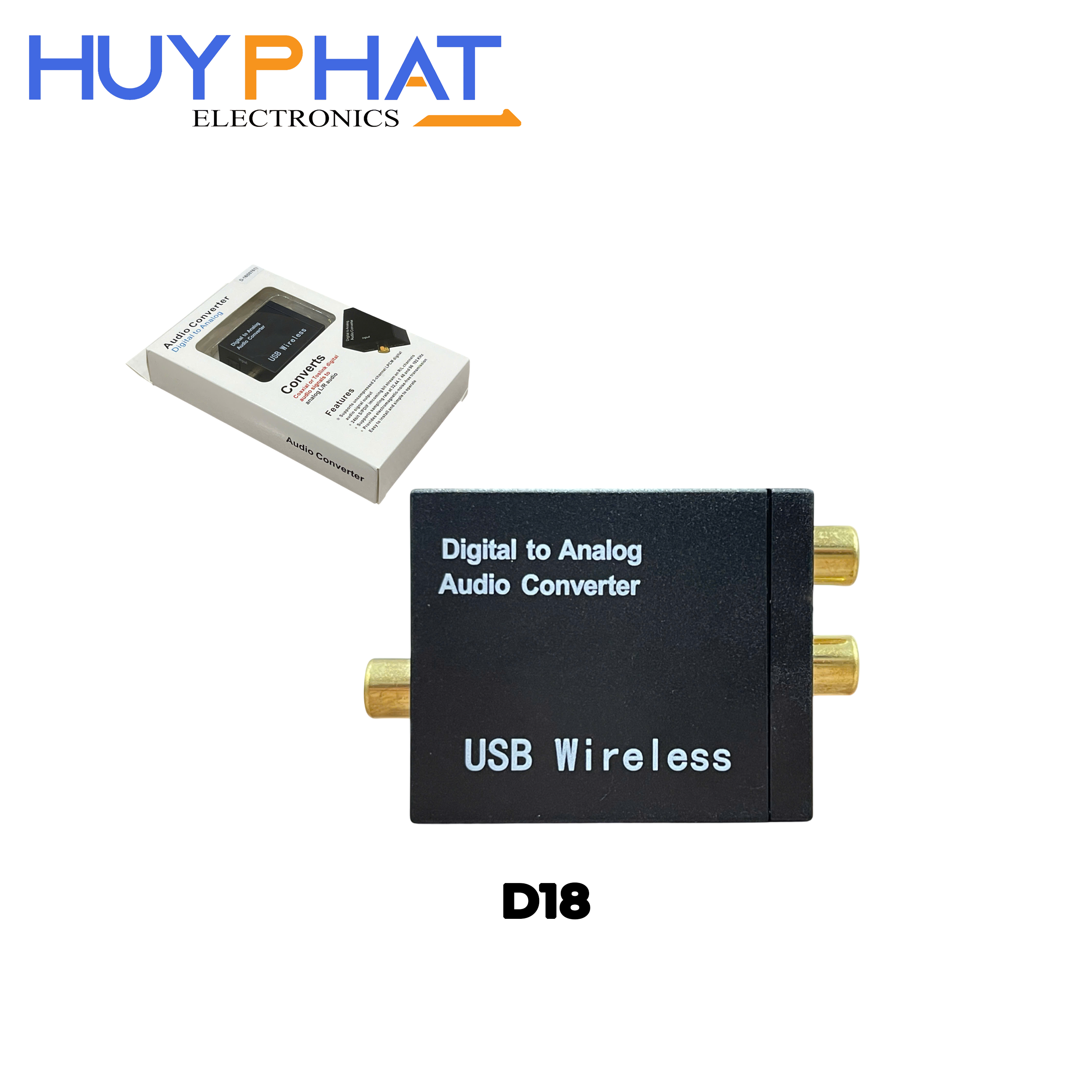 HỘP CHUYỂN DIGITAL-> ANALOG AUDIO D18