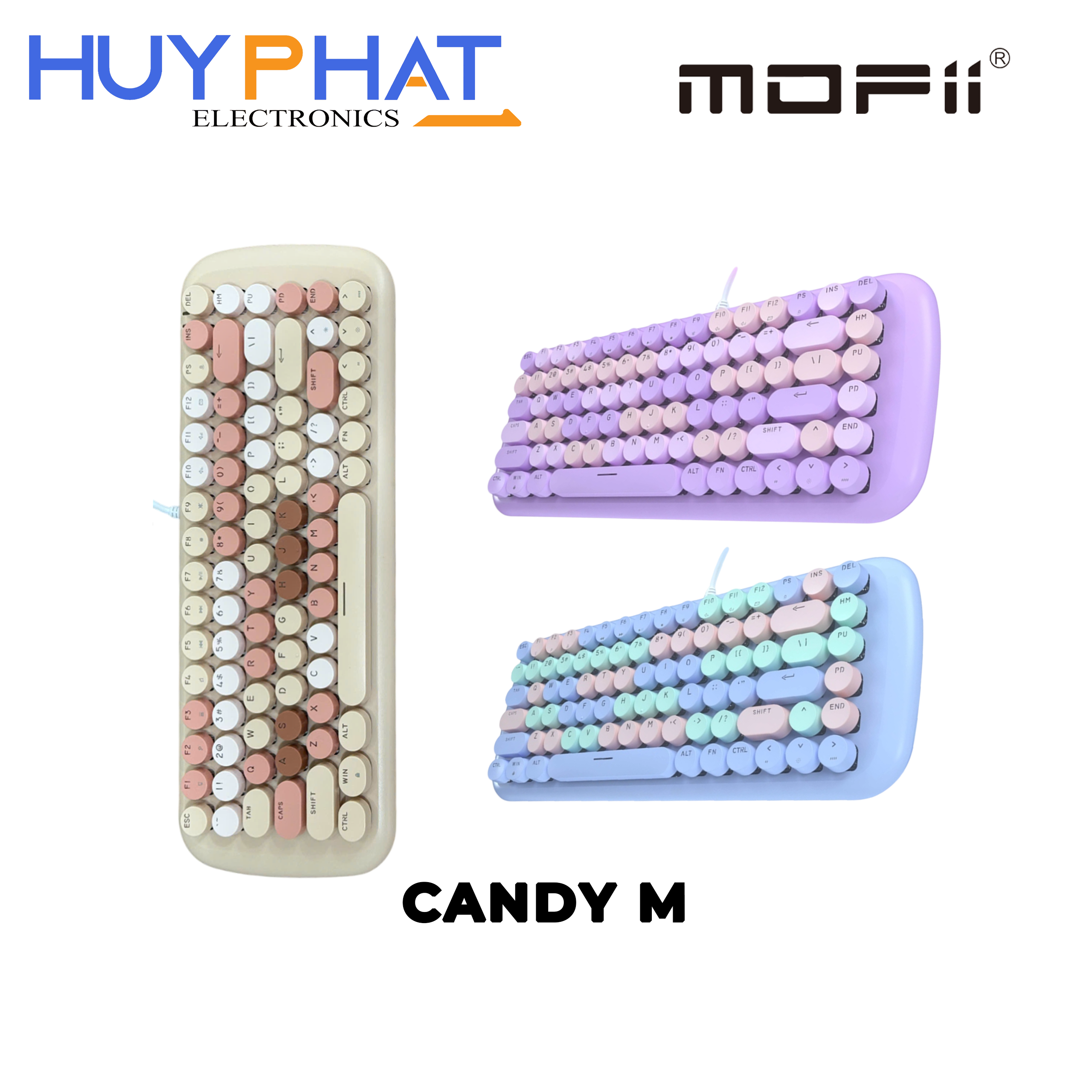 Bàn phím có dây 3 màu MOFII CANDY M