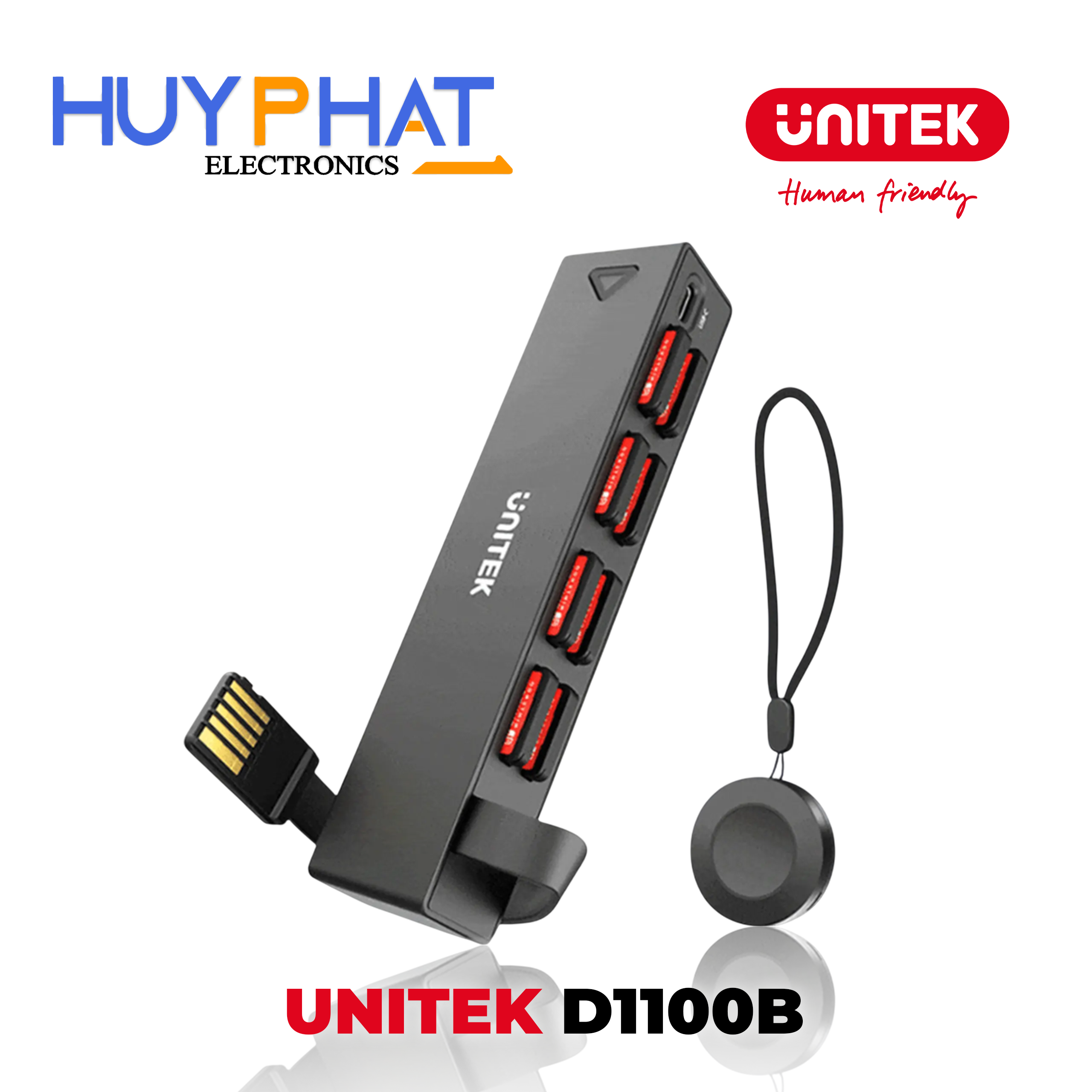 Đầu đọc thẻ game cho Nintendo Switch kèm remote không dây UNITEK D1100B