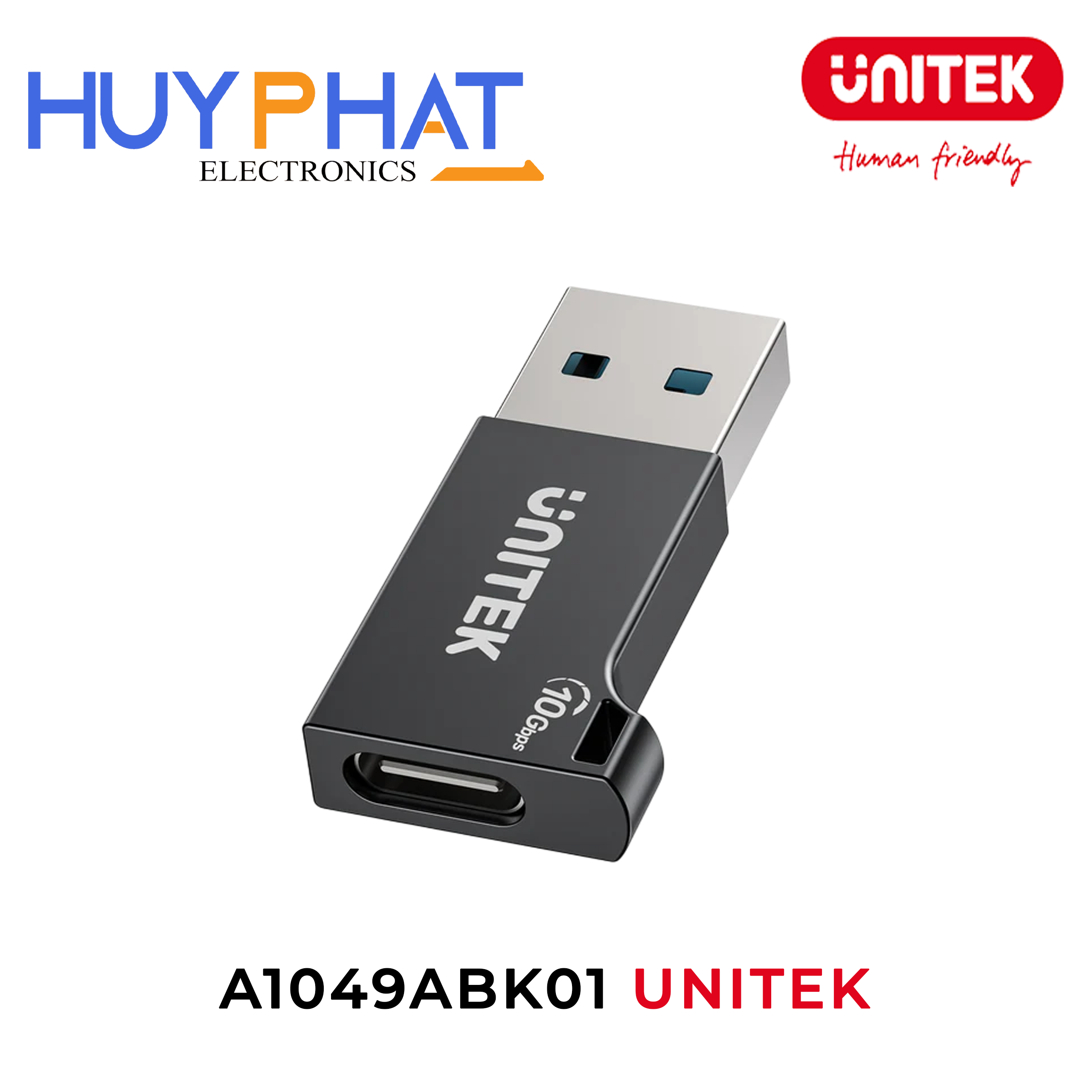 Bộ chuyển đổi USB -> Type-C 10Gbps UNITEK A1049ABK01