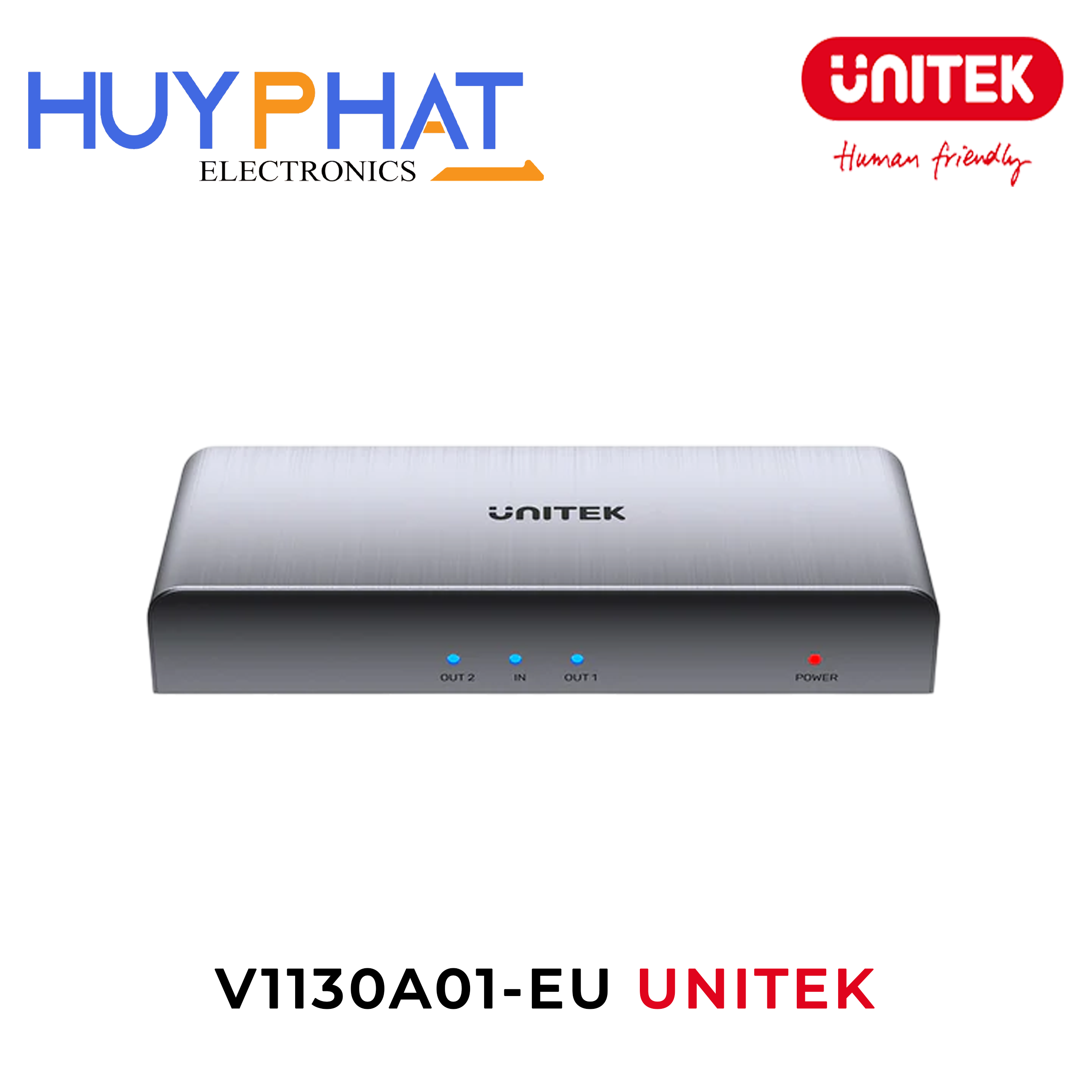 Bộ Chia HDMI 4K@30Hz 2 cổng ra UNITEK V1130A01-EU