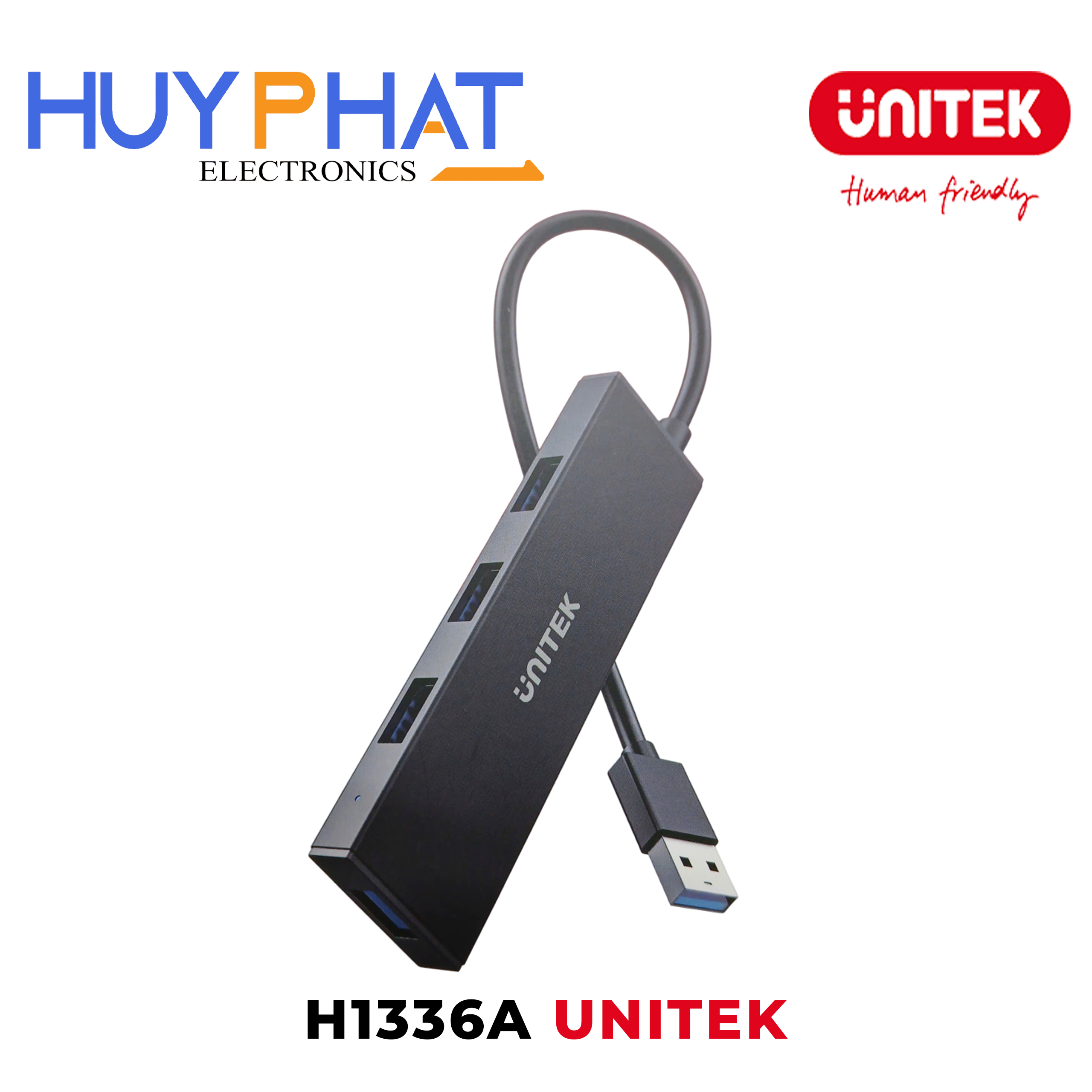 Hub USB -> 4 cổng USB + Type-C UNITEK H1336ABK01