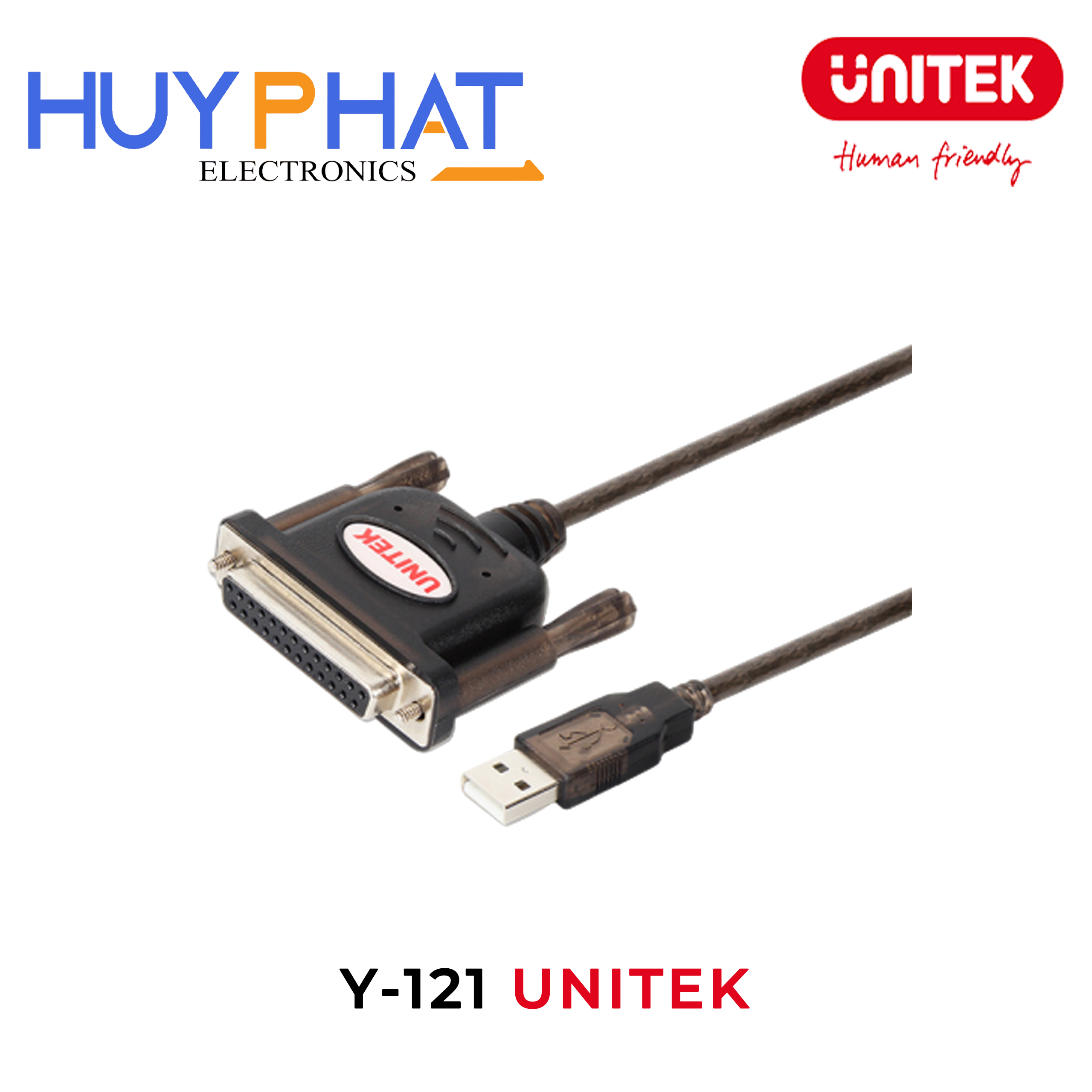 Cáp USB 2.0 -> DB25 1.5m UNITEK Y-121