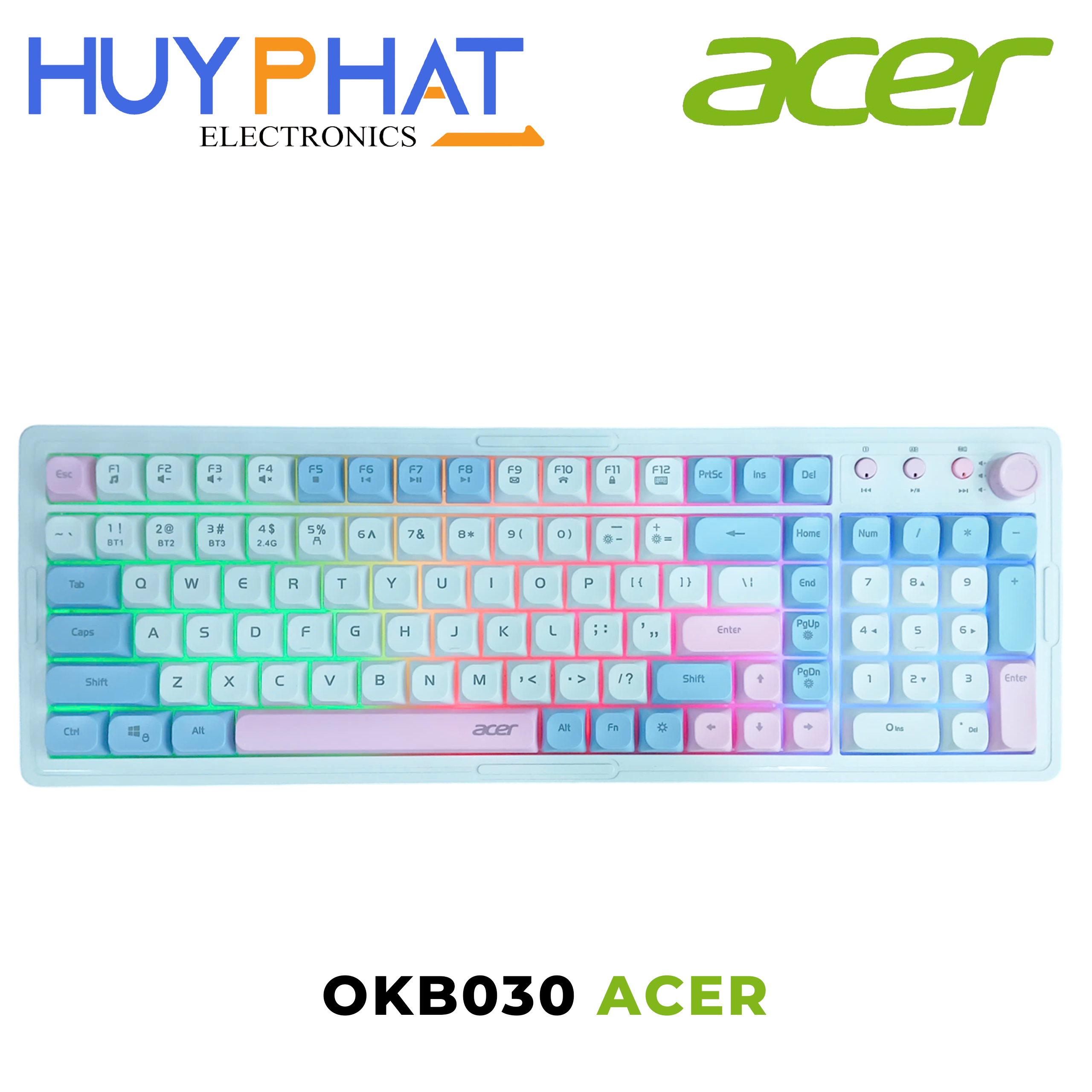 Bàn phím gaming 3 chế độ Acer OKB030