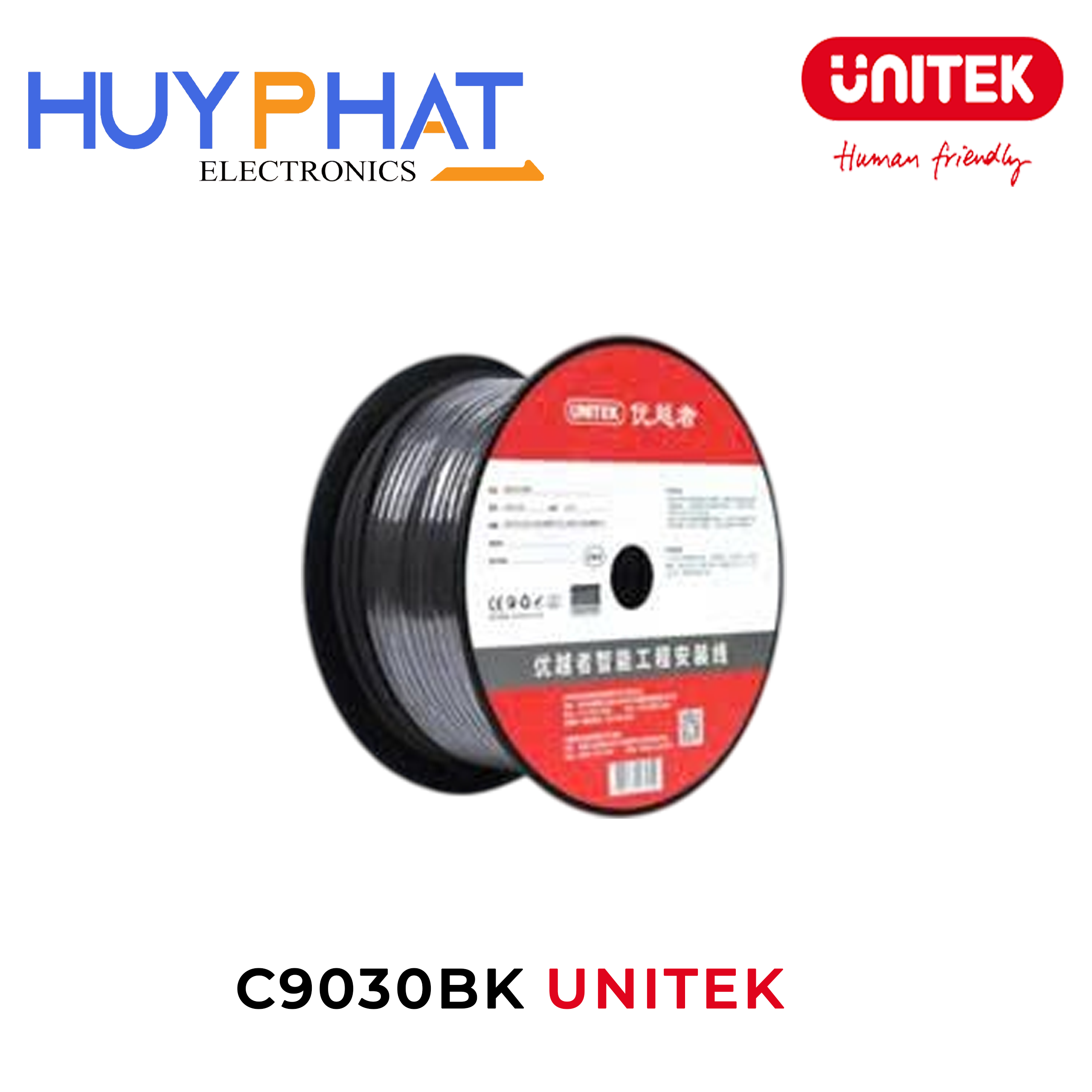 Cáp microphone 112AWG-100m UNITEK C9030BK