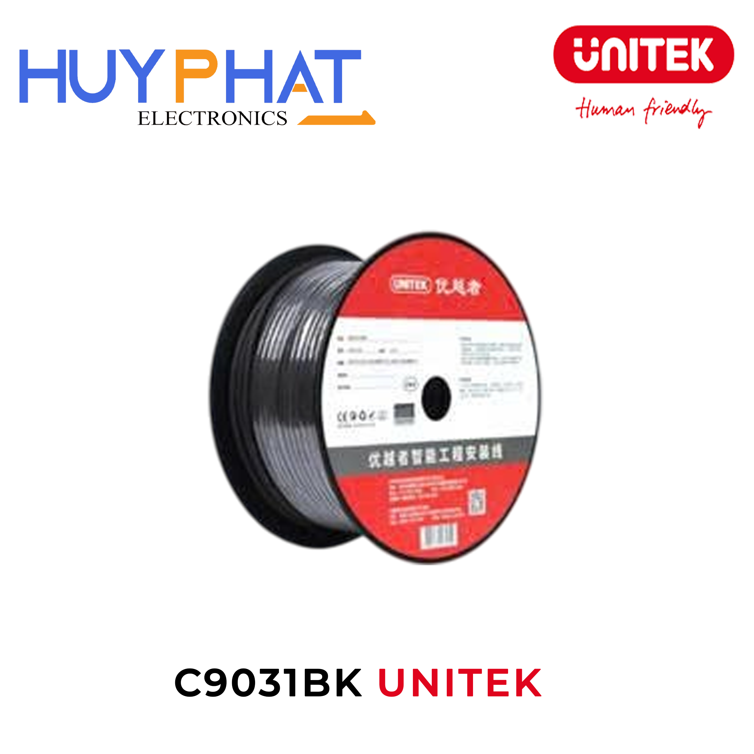 Cáp microphone 128AWG-100m UNITEK C9031BK