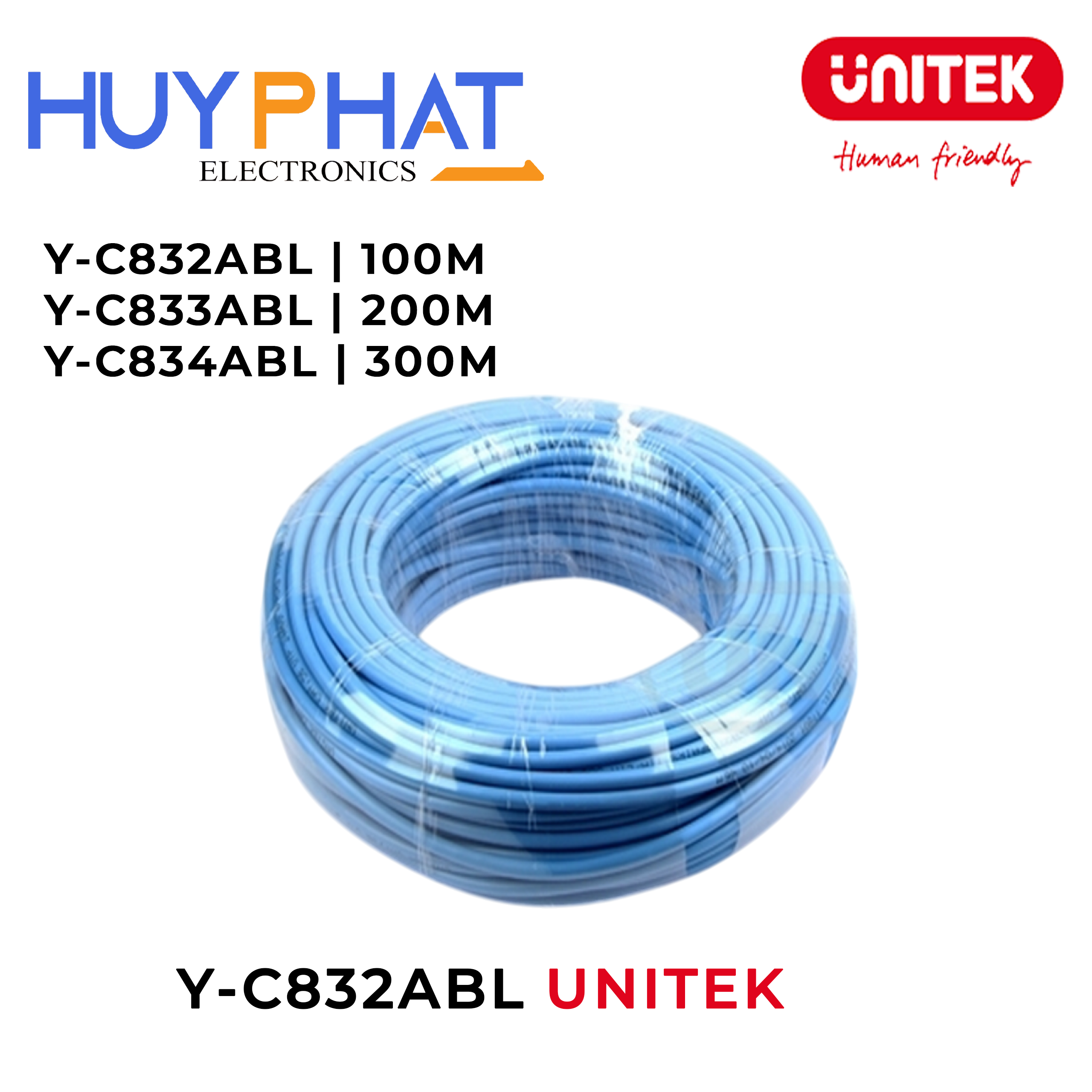 Cáp CAT6 dài tới 305M UNITEK Y-C832ABL