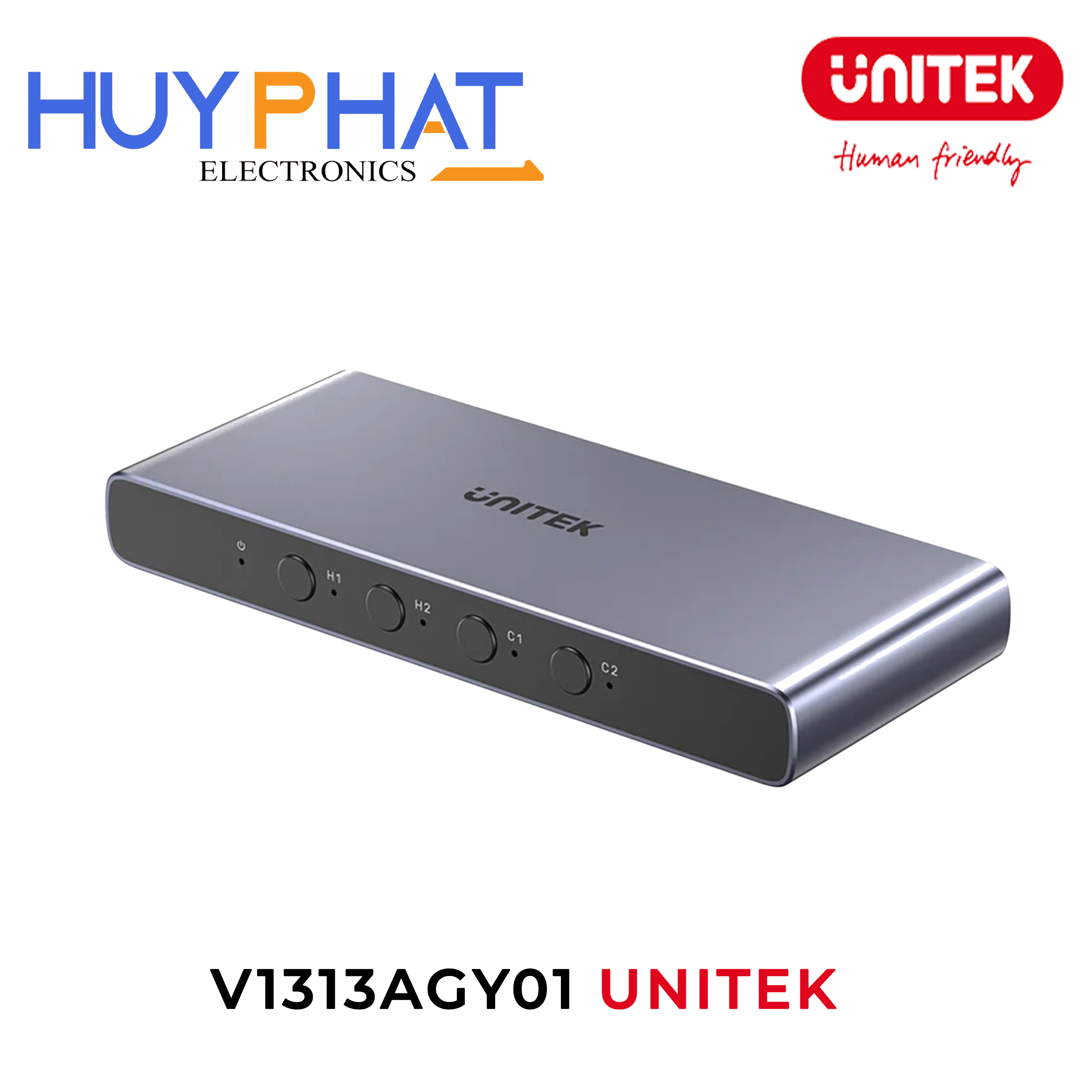 Bộ chuyển 4 Cổng HDMI/USB-C → HDMI (4 in 1 Out) 4K@60Hz UNITEK V1313AGY01
